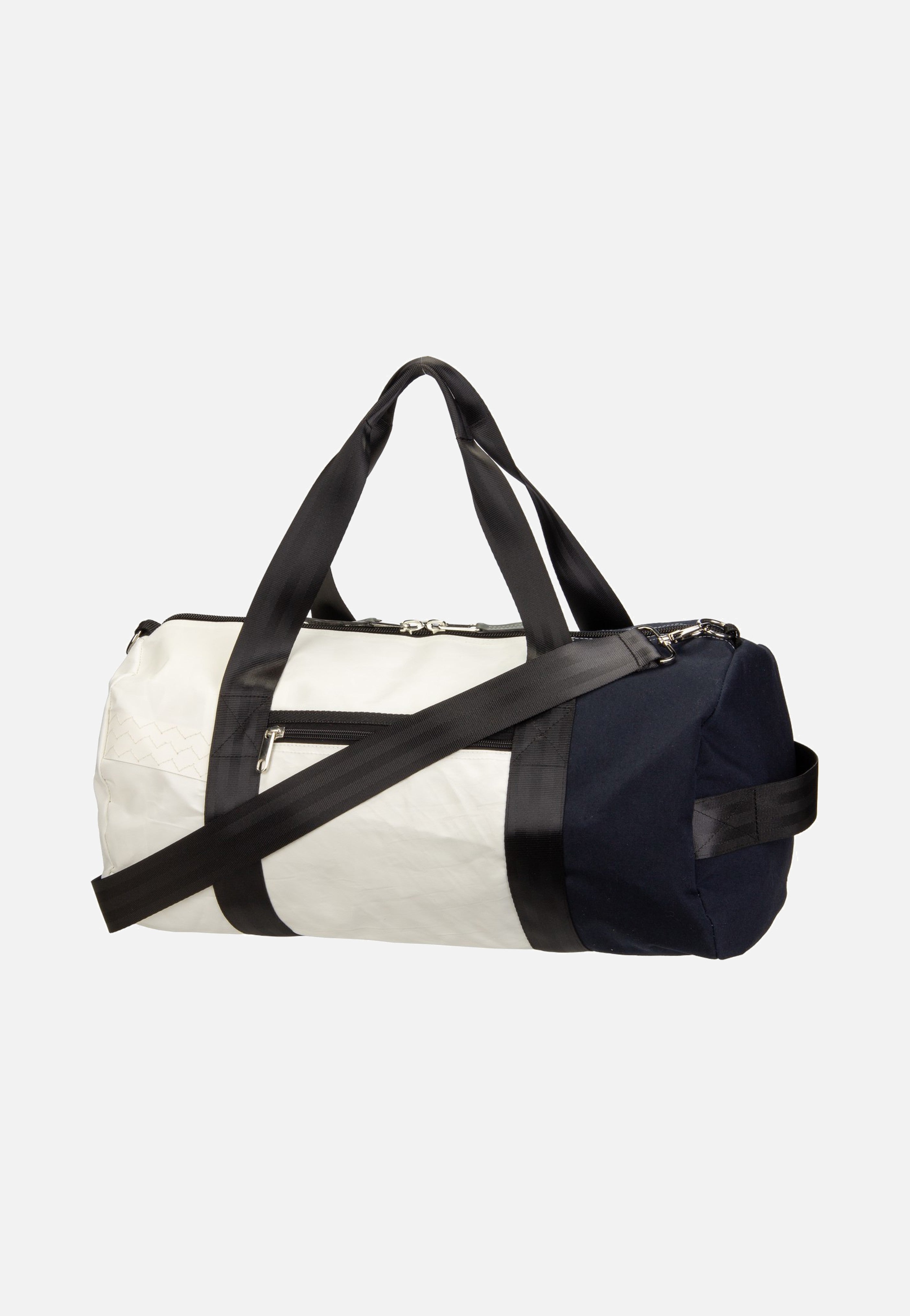 360Grad Pirat Weiss/Navy/Zahl Rot Dufflebag