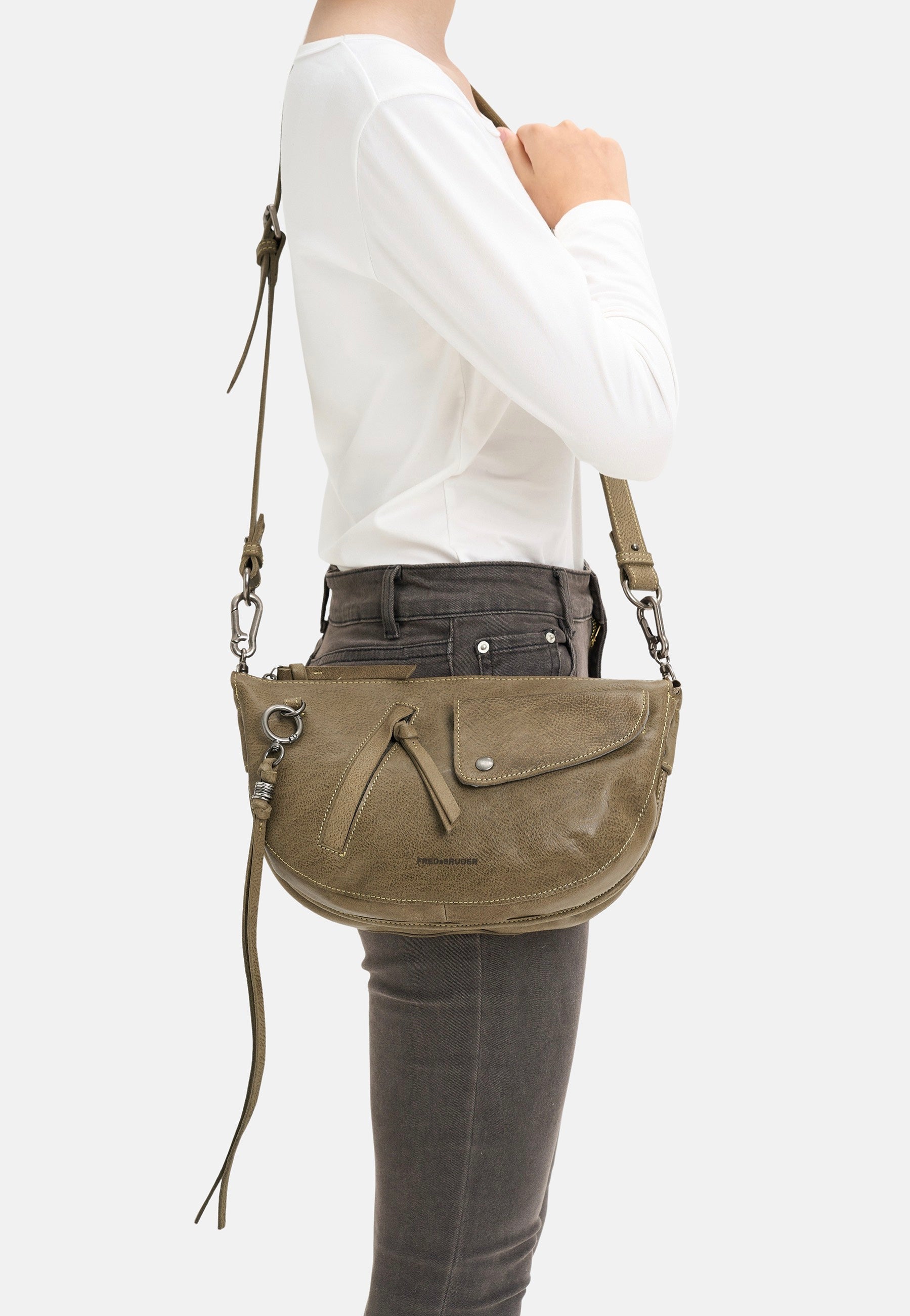 Fredsbruder My Forever Friend Curve Muddy Khaki Umhängetasche