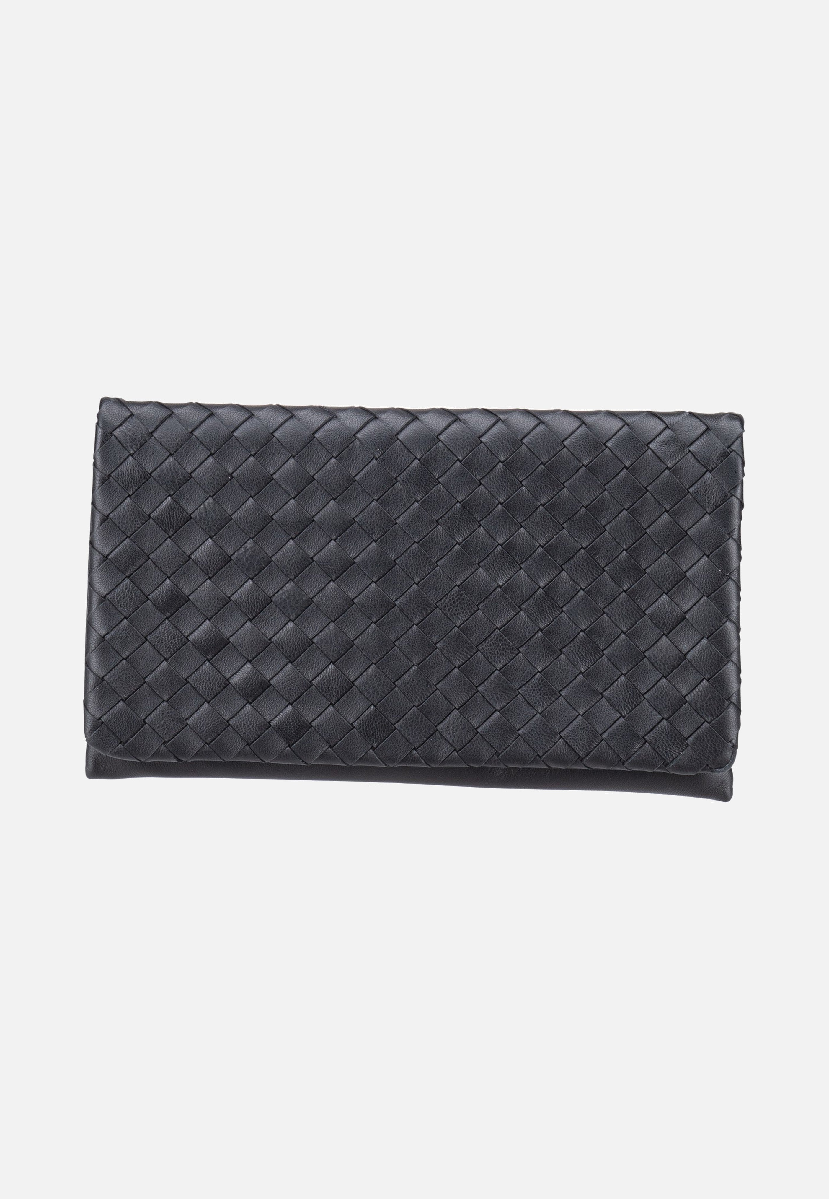 abro Clutch Piuma Weaving Black/Nickel Clutch
