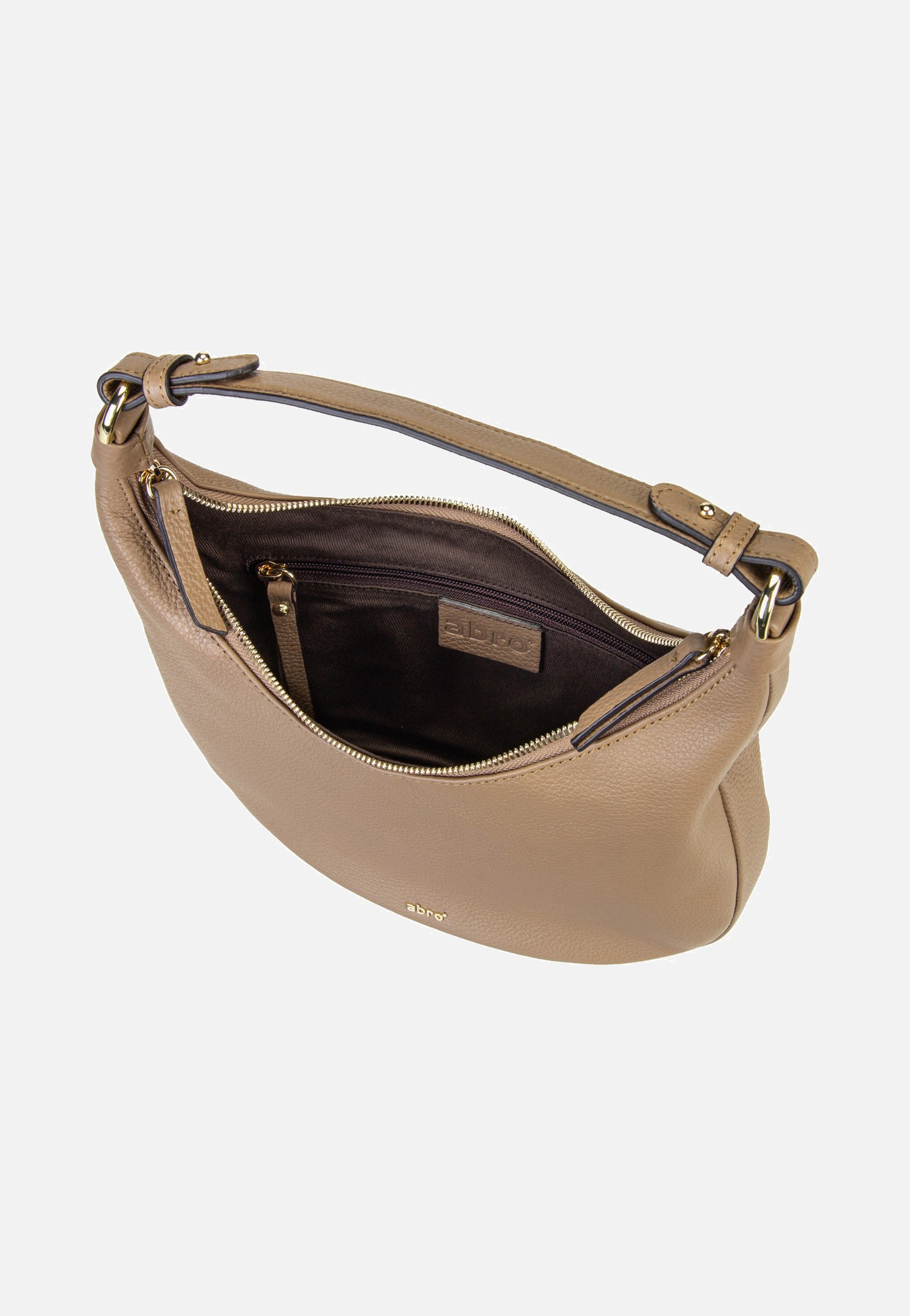 abro Nana Mini Cappuccino Hobo Bag