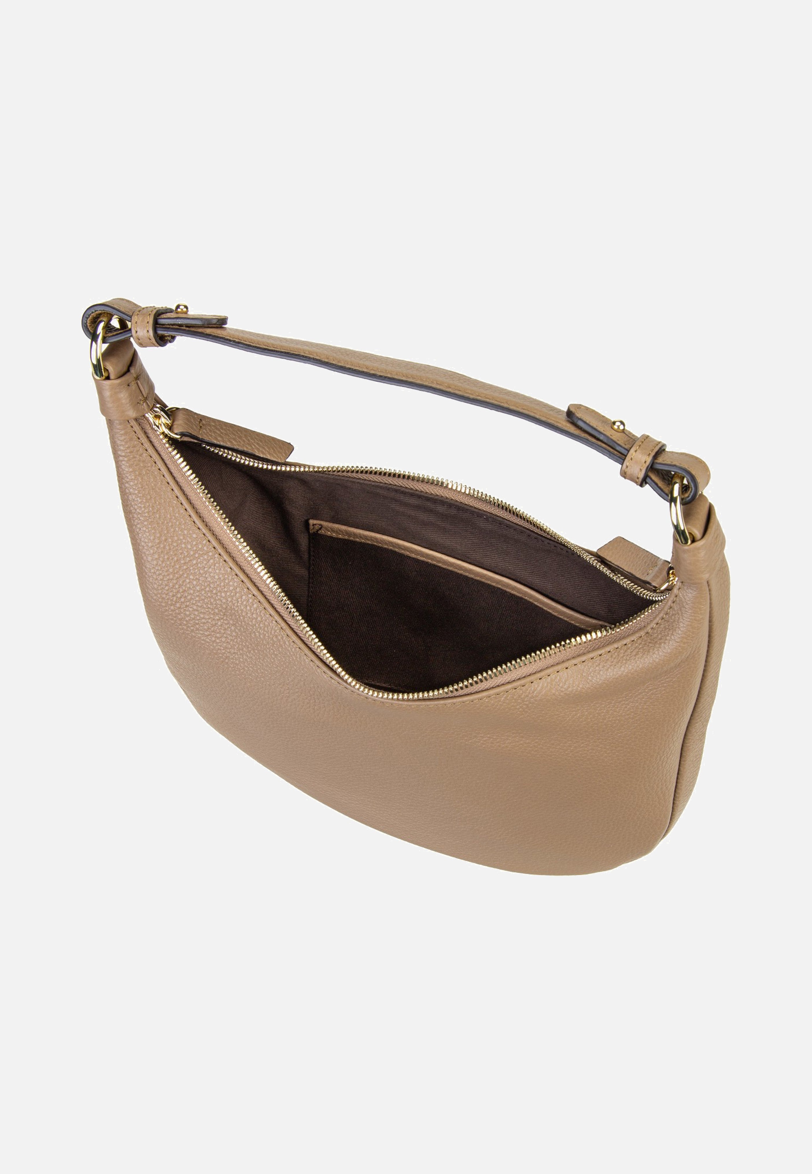 abro Nana Mini Cappuccino Hobo Bag