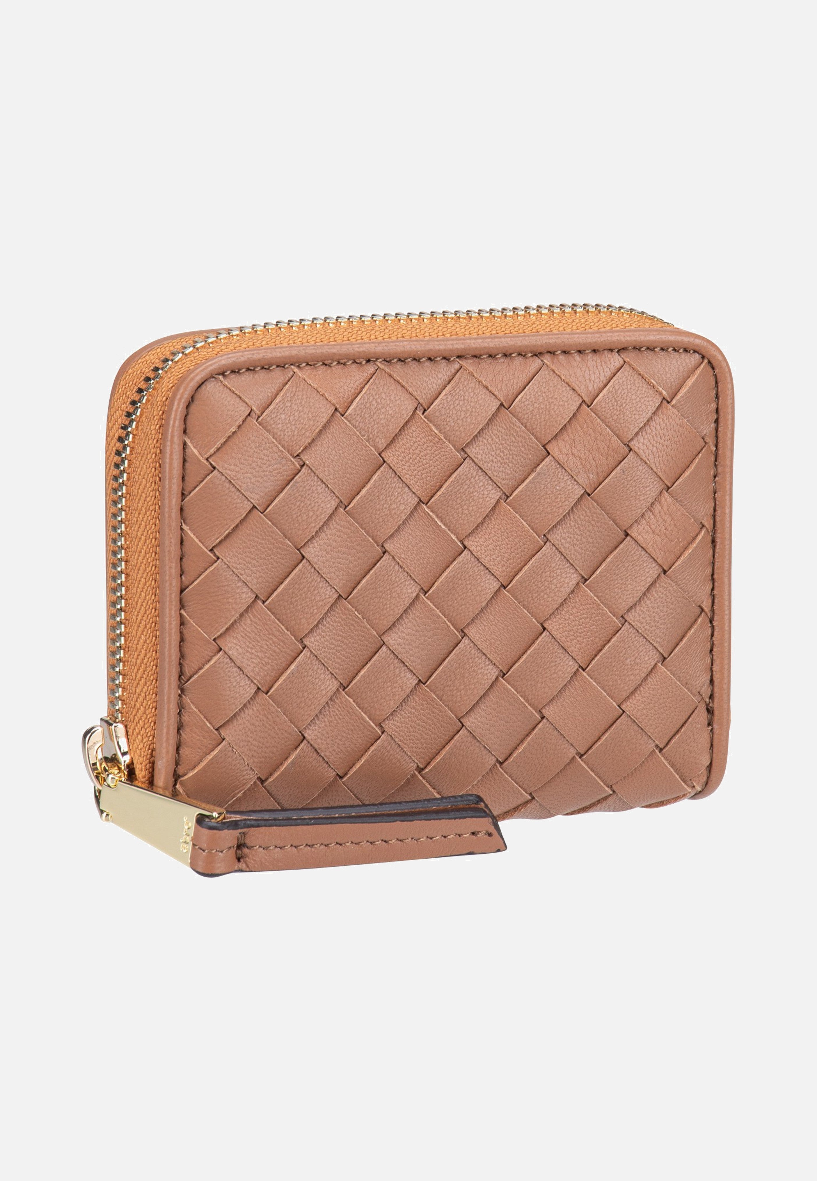 abro Piuma Weaving Mini Wallet Cuoio Portemonnaie