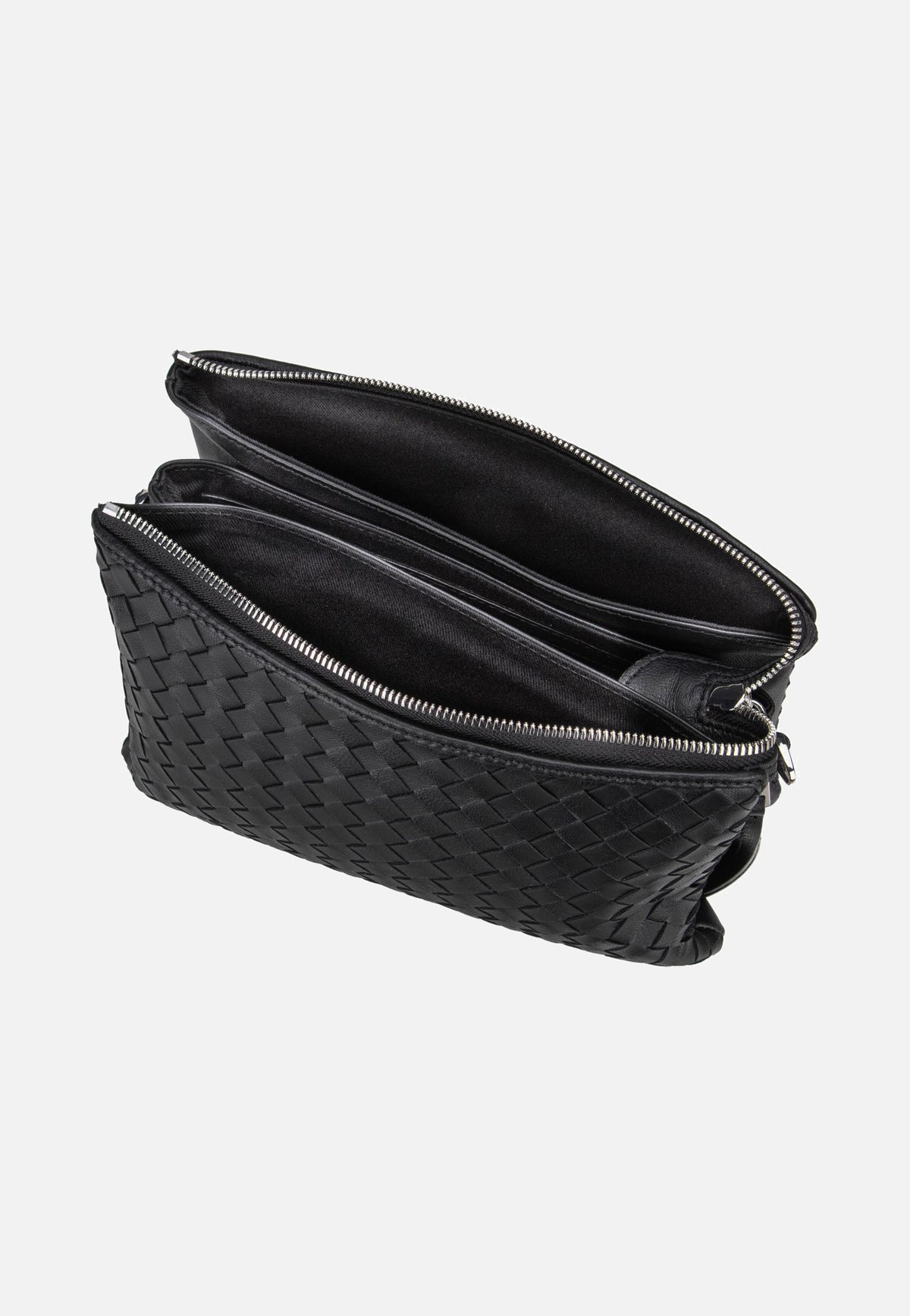 abro Threefold Piuma Weaving Black/Nickel Umhängetasche