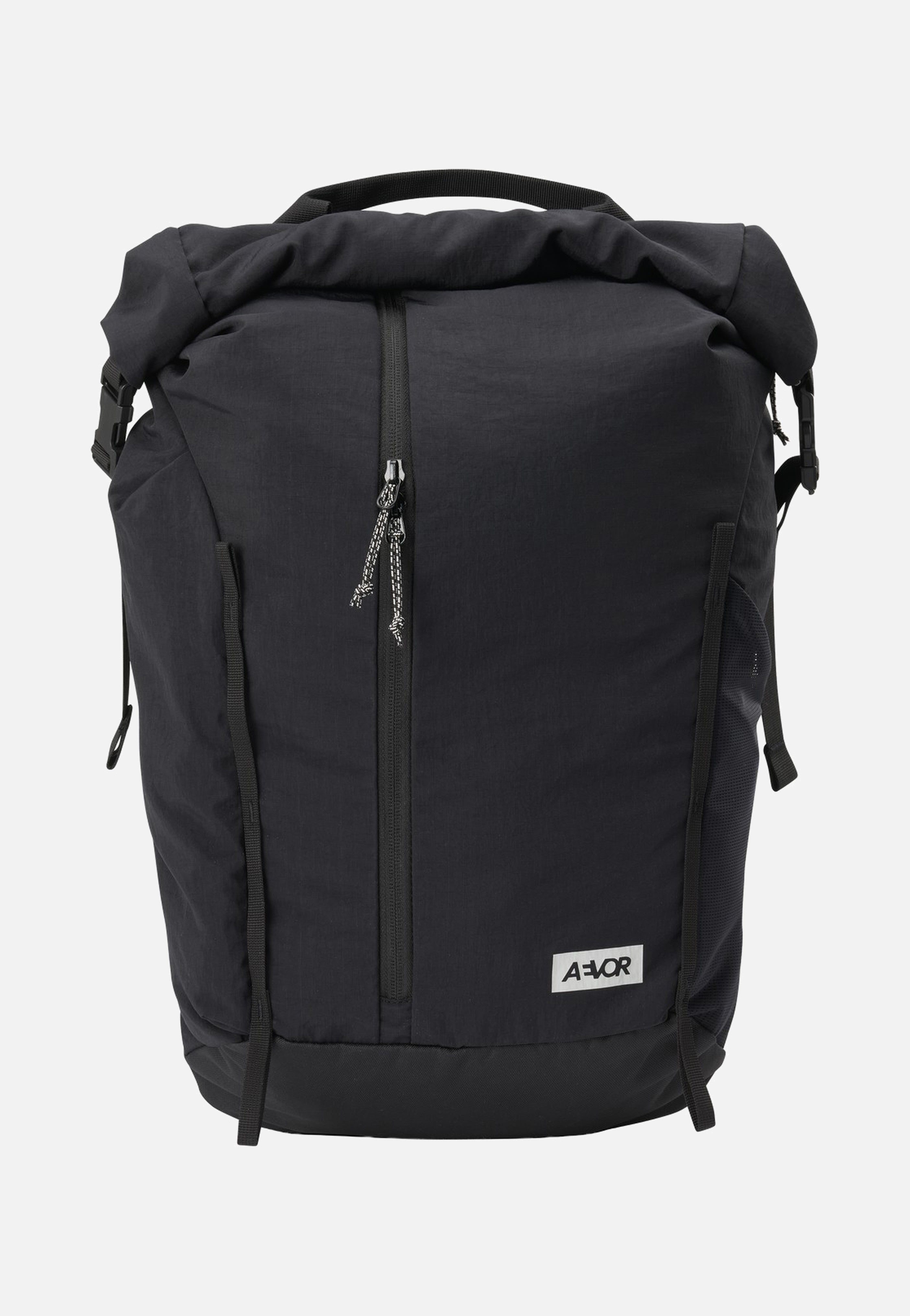 AEVOR Active Pack Black Rolltop Backpack