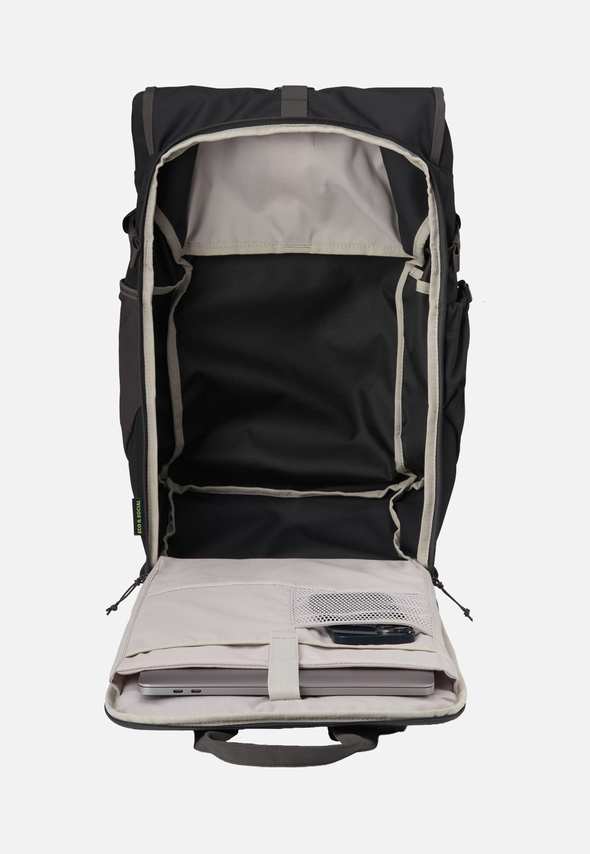 AEVOR Roll Pack Black Charcoal Rolltop Rucksack