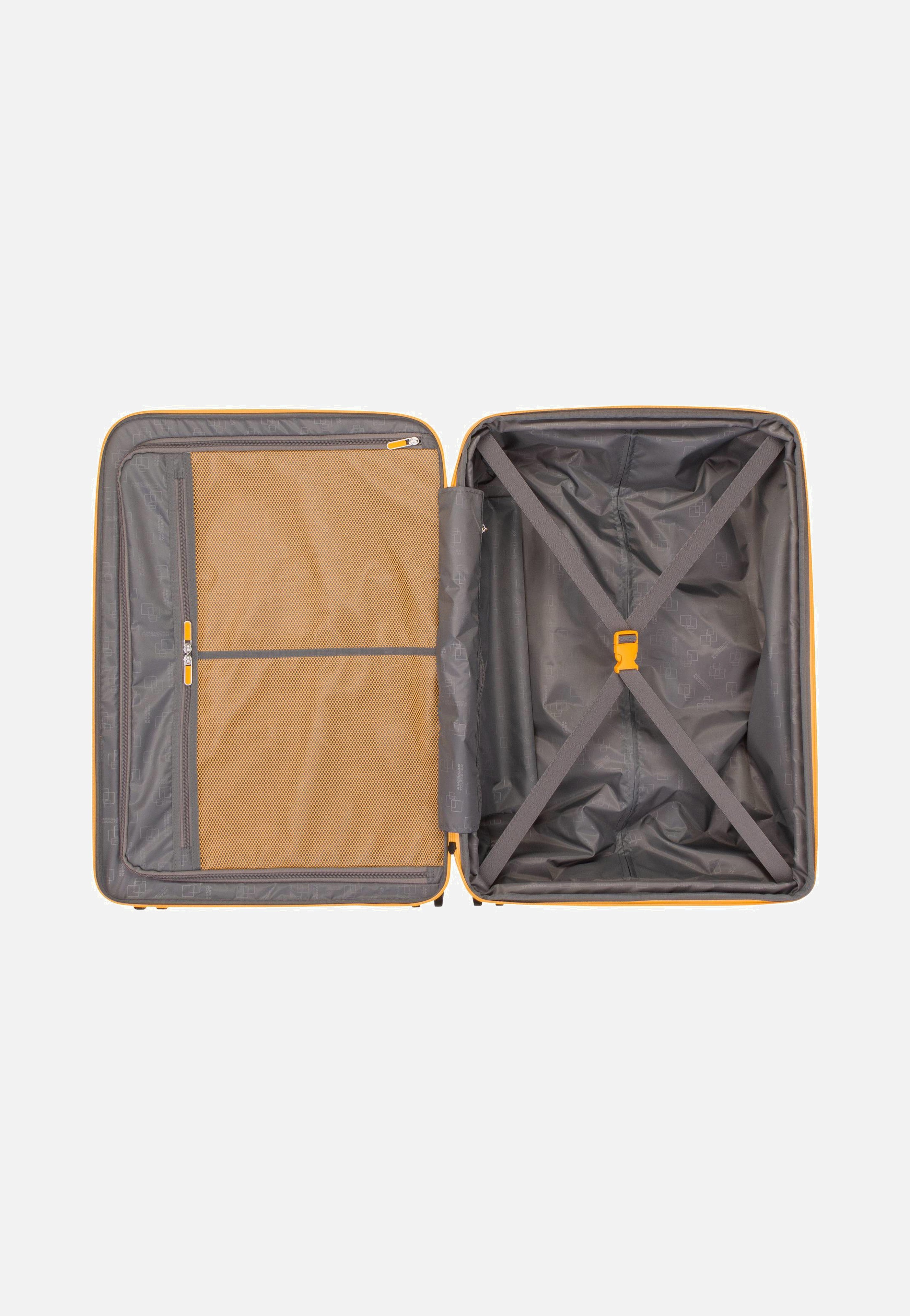 American Tourister Dashpop Spinner 67 EXP Golden Yellow Koffer