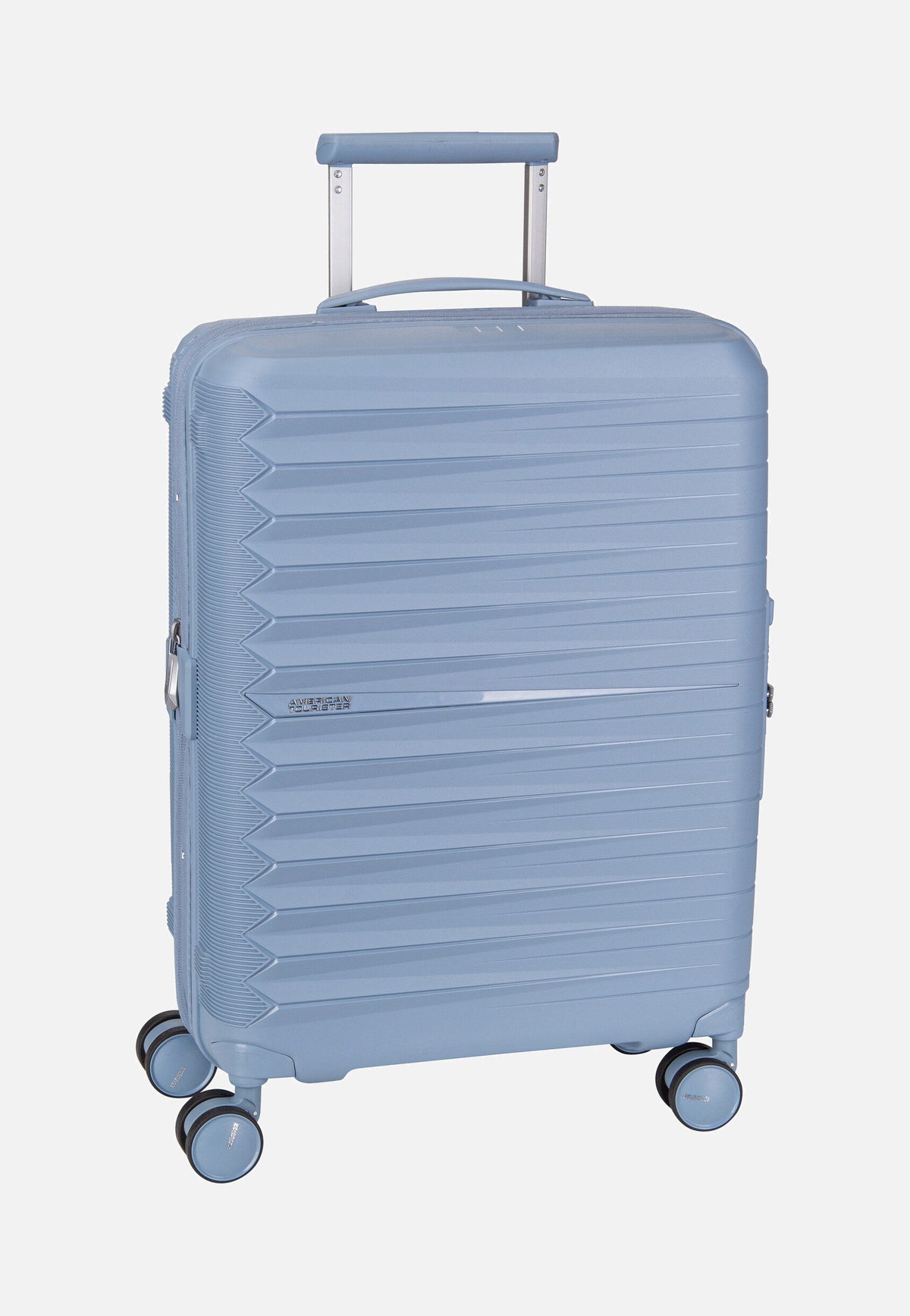 American Tourister Fastforward Spinner 55 Steel Blue Koffer