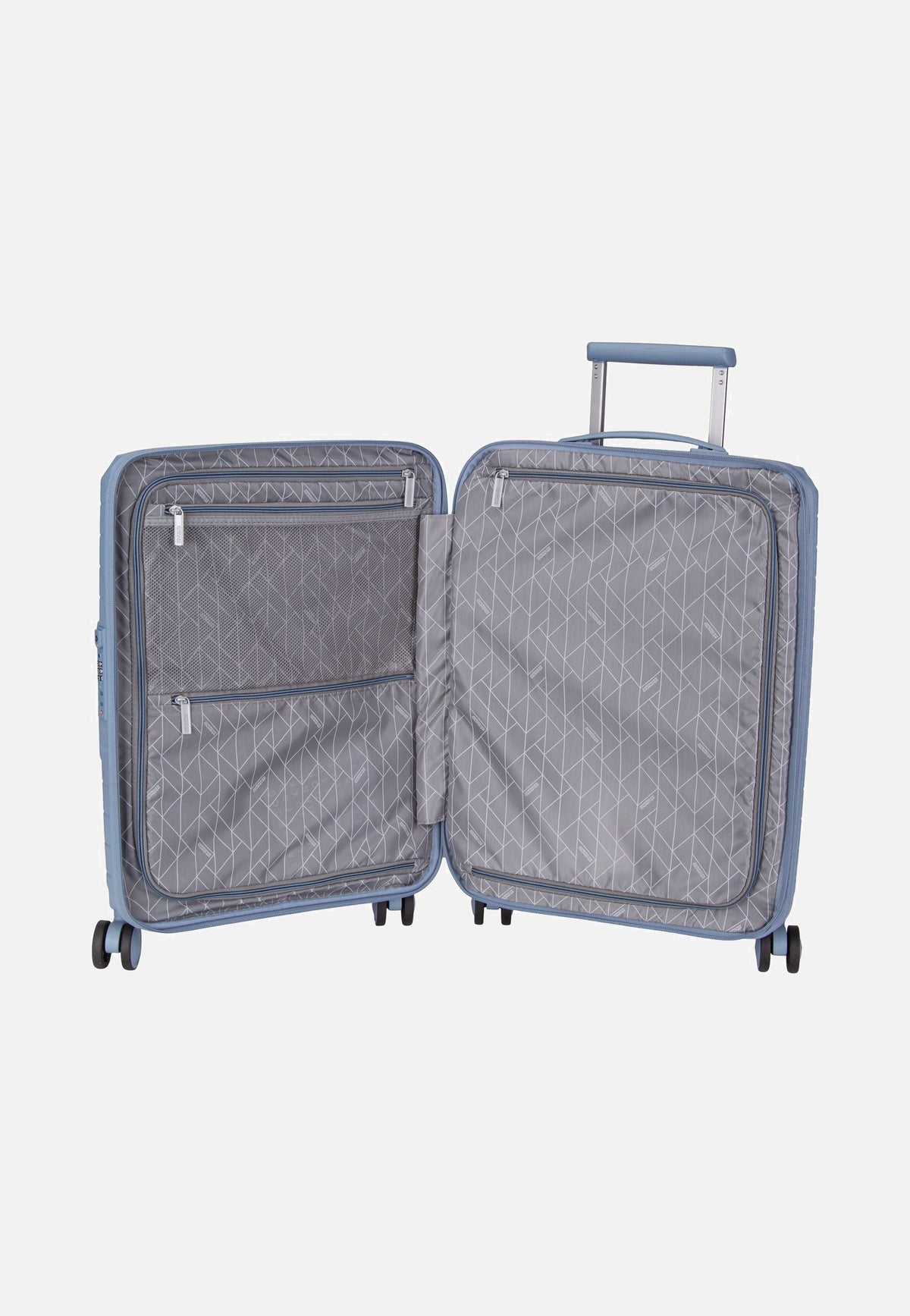 American Tourister Fastforward Spinner 55 Steel Blue Koffer