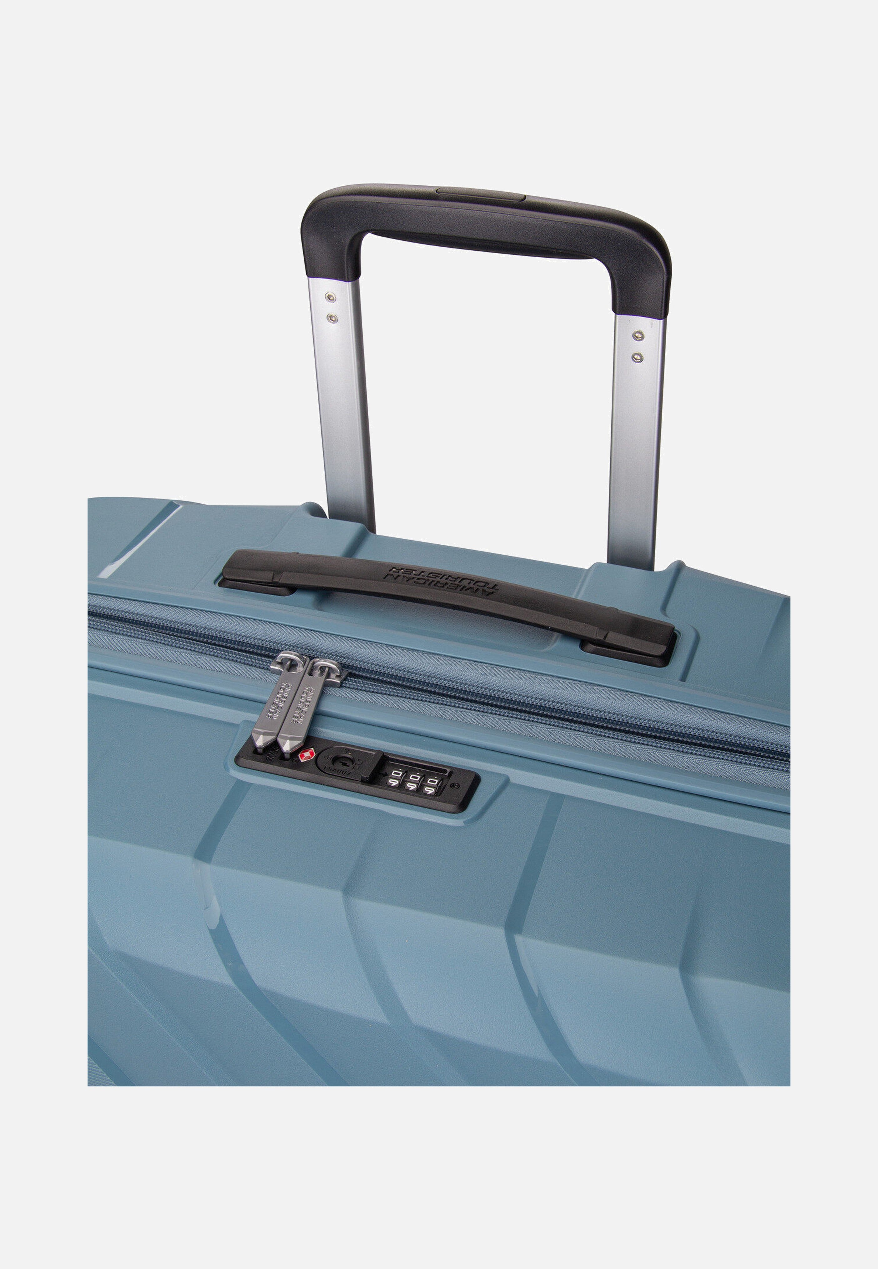 American Tourister Flytwist Spinner 77 Storm Blue Koffer