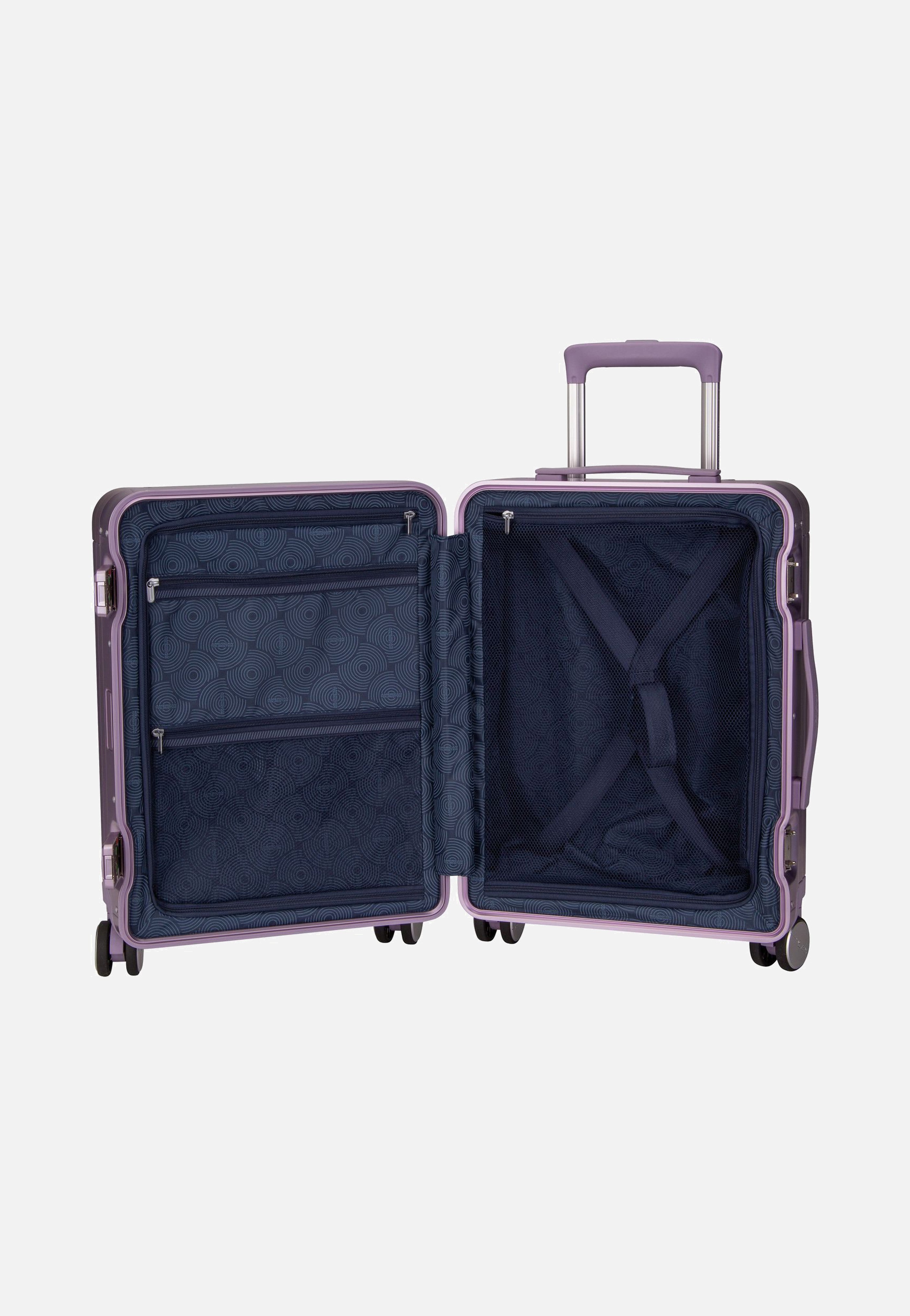 American Tourister Soundbox Alu Spinner 55 Stormy Lilac Koffer