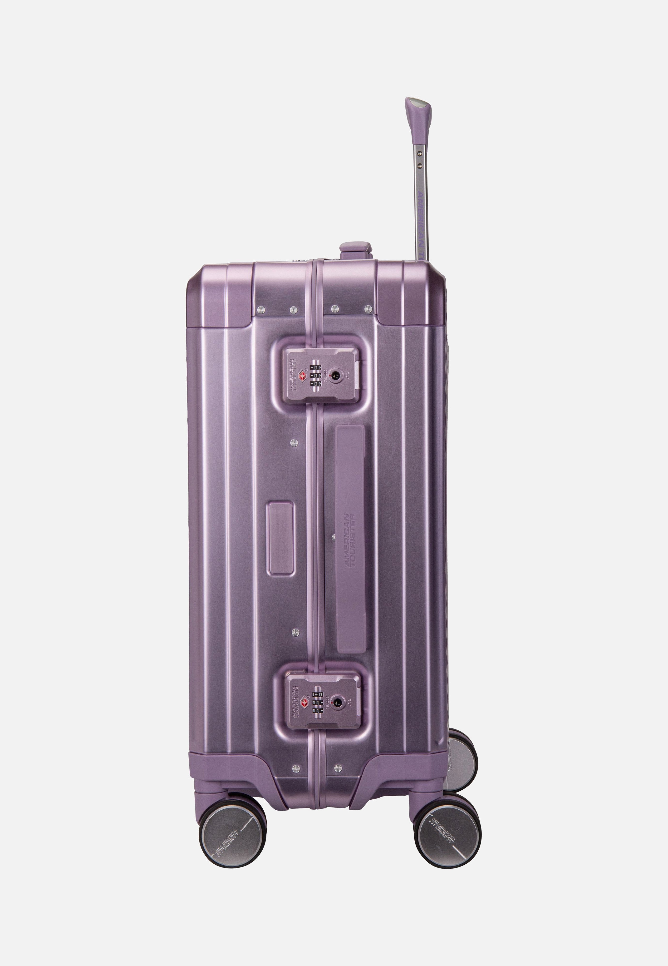 American Tourister Soundbox Alu Spinner 55 Stormy Lilac Koffer