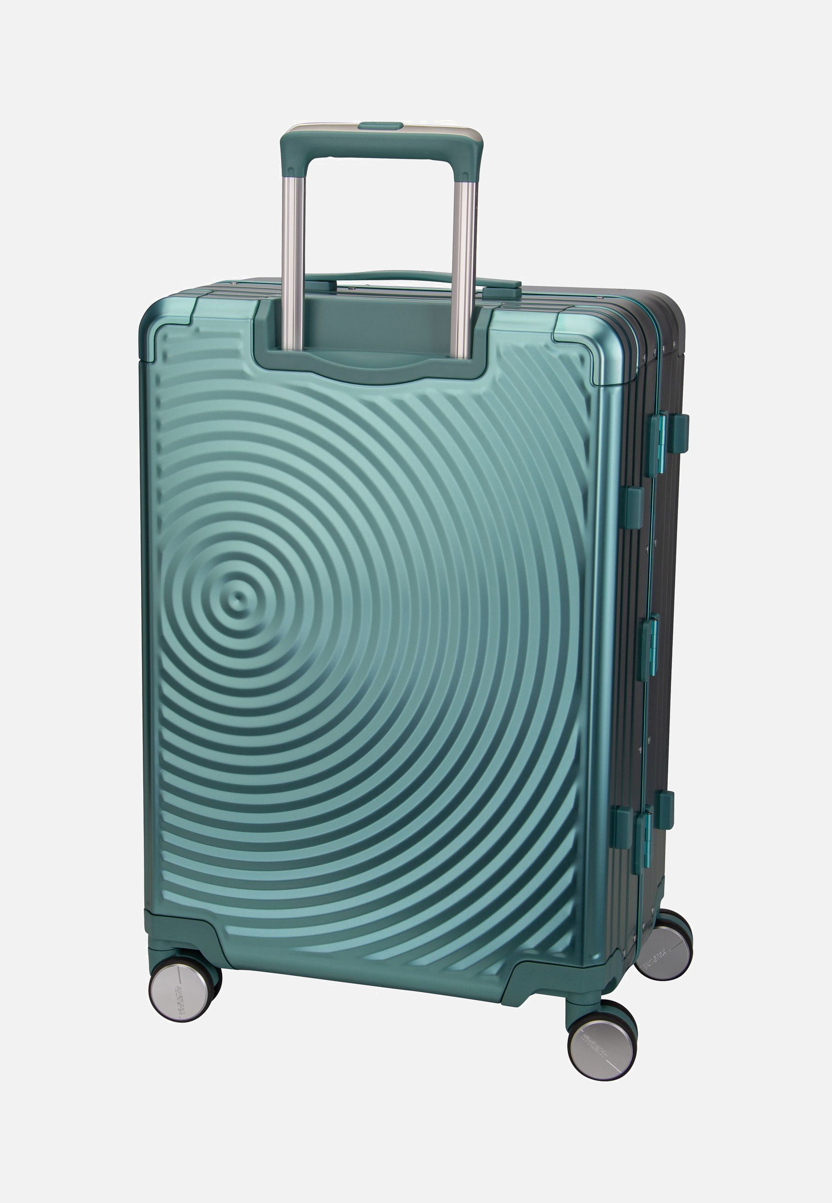 American Tourister Soundbox Alu Spinner 68 Dusty Turquoise Koffer