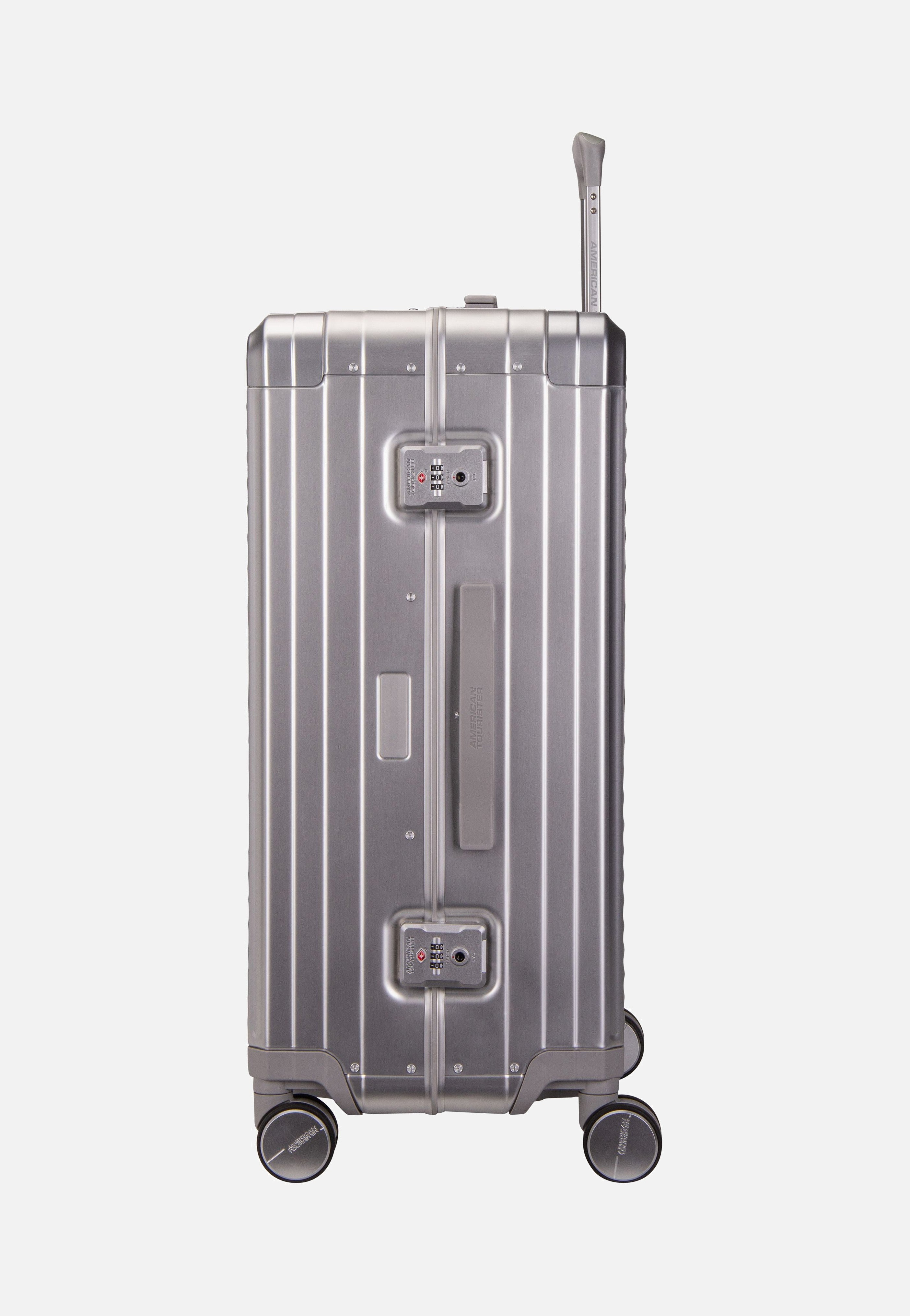 American Tourister Soundbox Alu Spinner 68 Silver Koffer