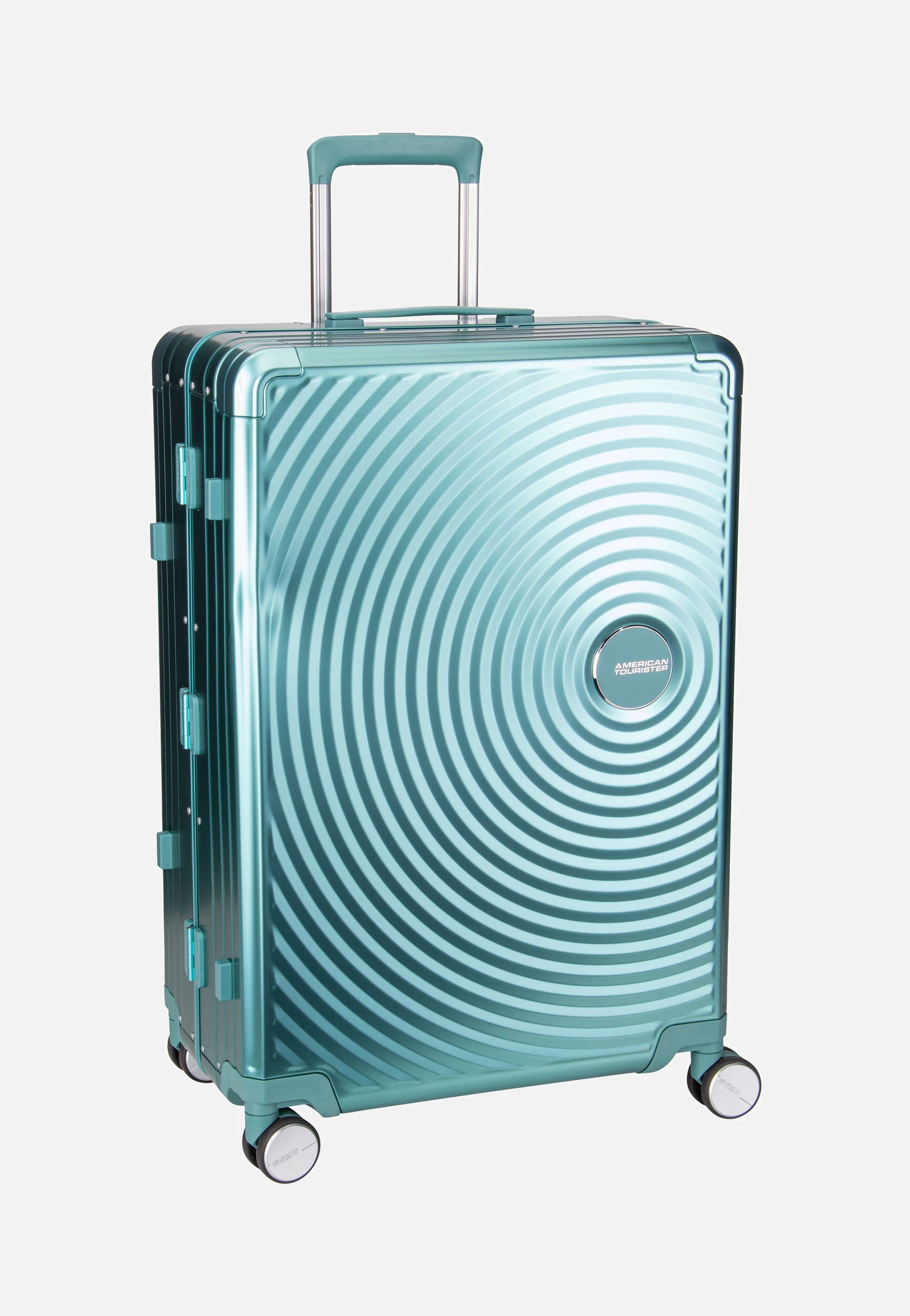 American Tourister Soundbox Alu Spinner 75 Dusty Turquoise Koffer