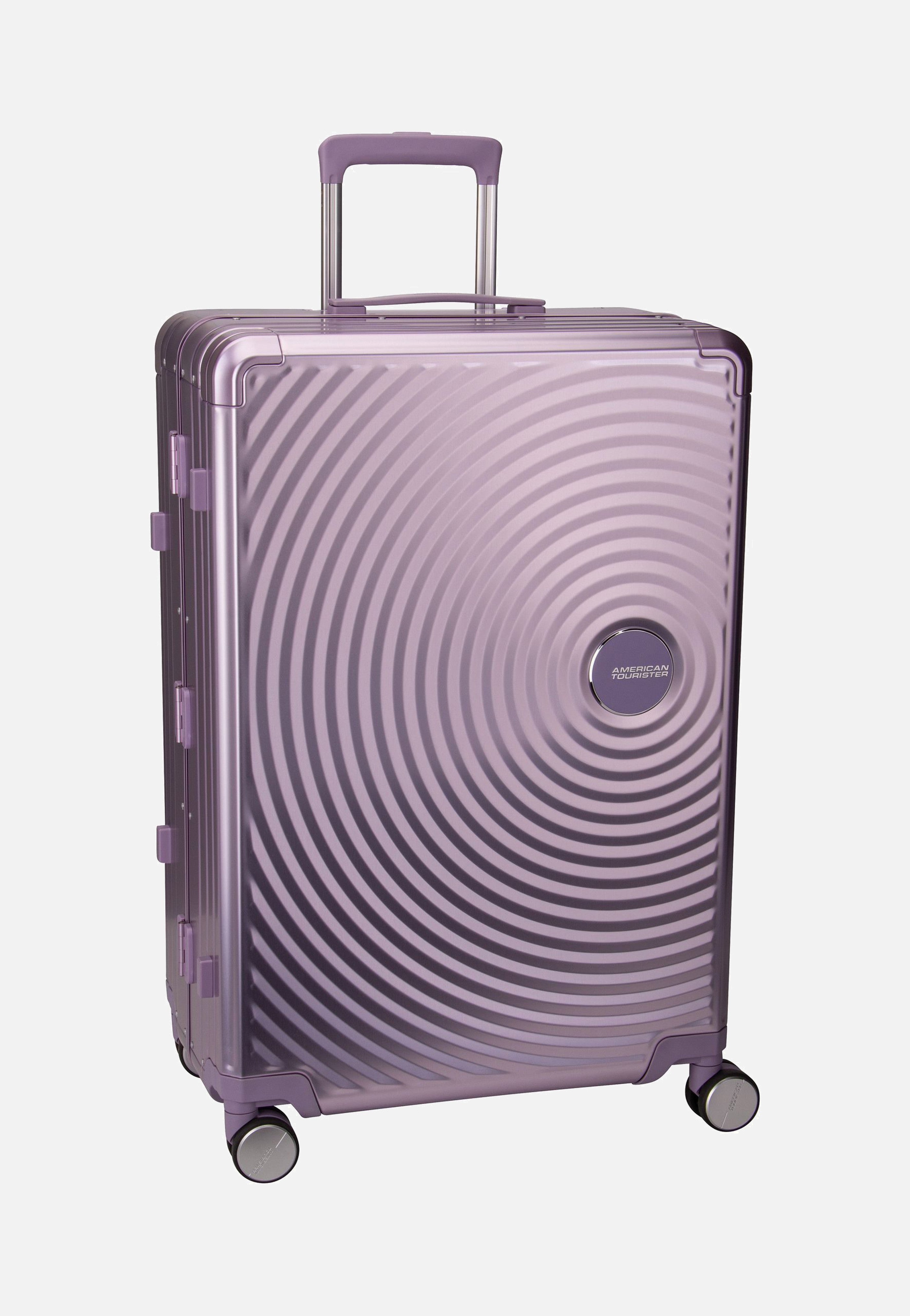 American Tourister Soundbox Alu Spinner 75 Stormy Lilac Koffer