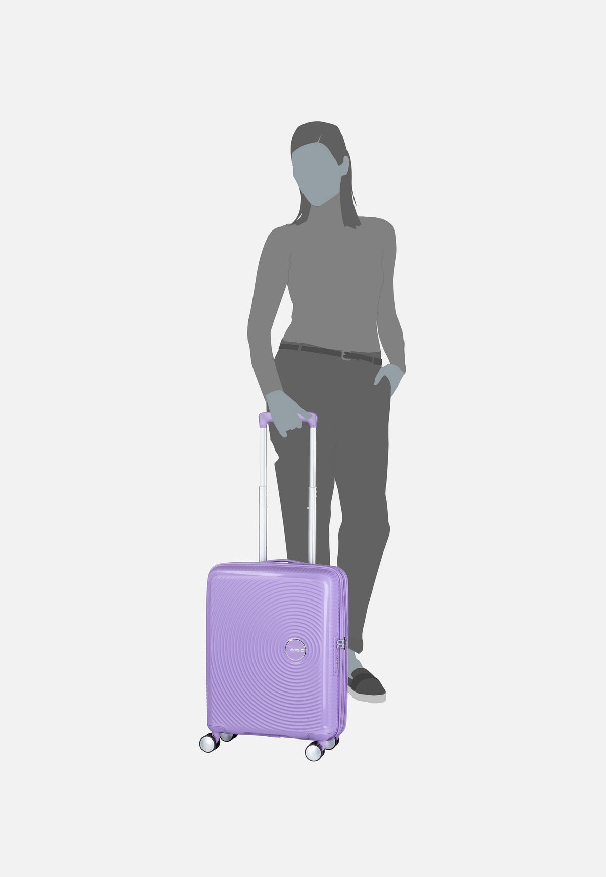 American Tourister SoundBox Spinner 55 EXP Lavender Koffer