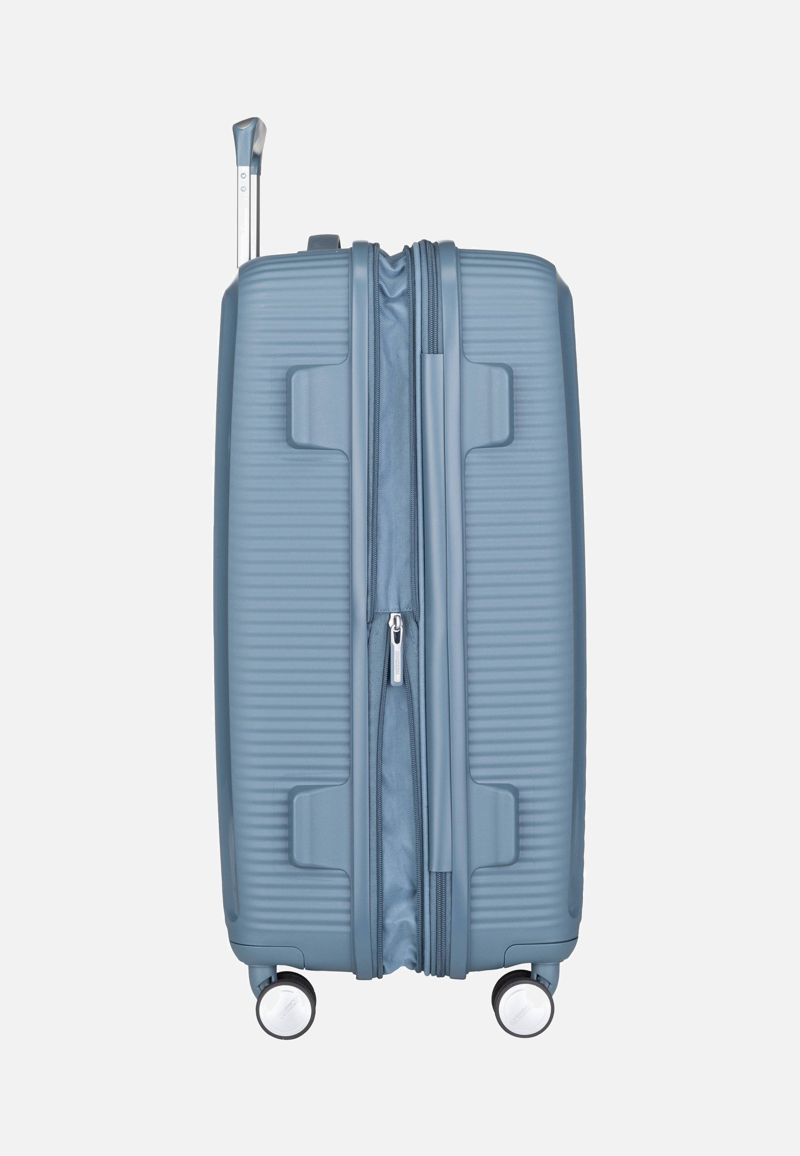 American Tourister SoundBox Spinner 67 EXP Stone Blue Koffer