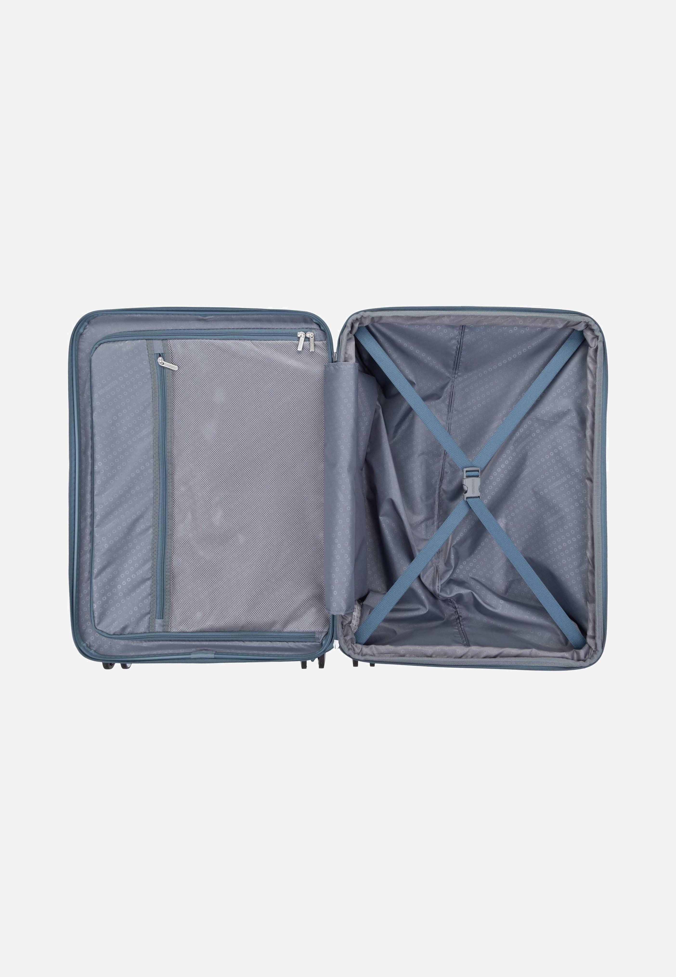 American Tourister SoundBox Spinner 67 EXP Stone Blue Koffer