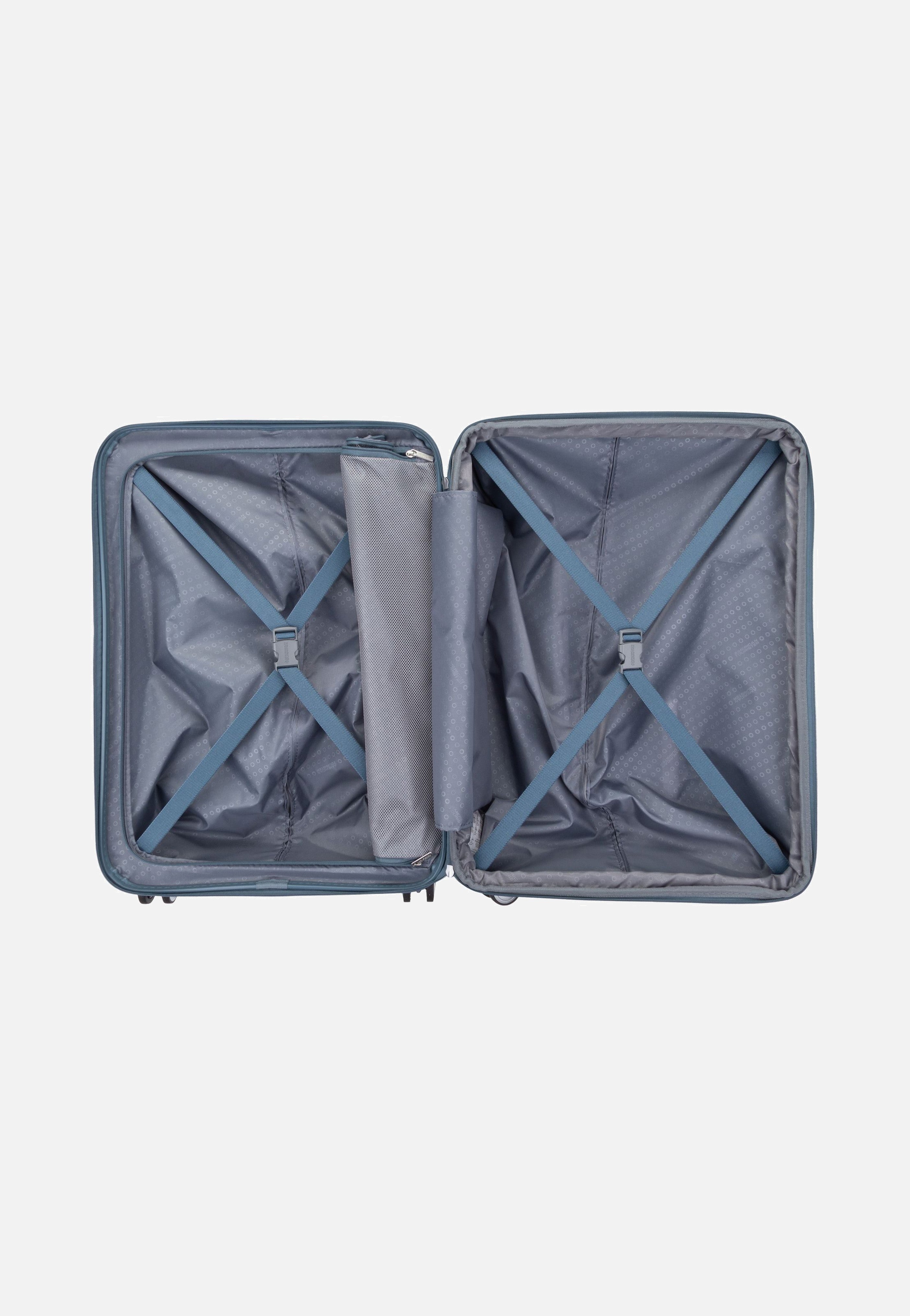 American Tourister SoundBox Spinner 67 EXP Stone Blue Koffer