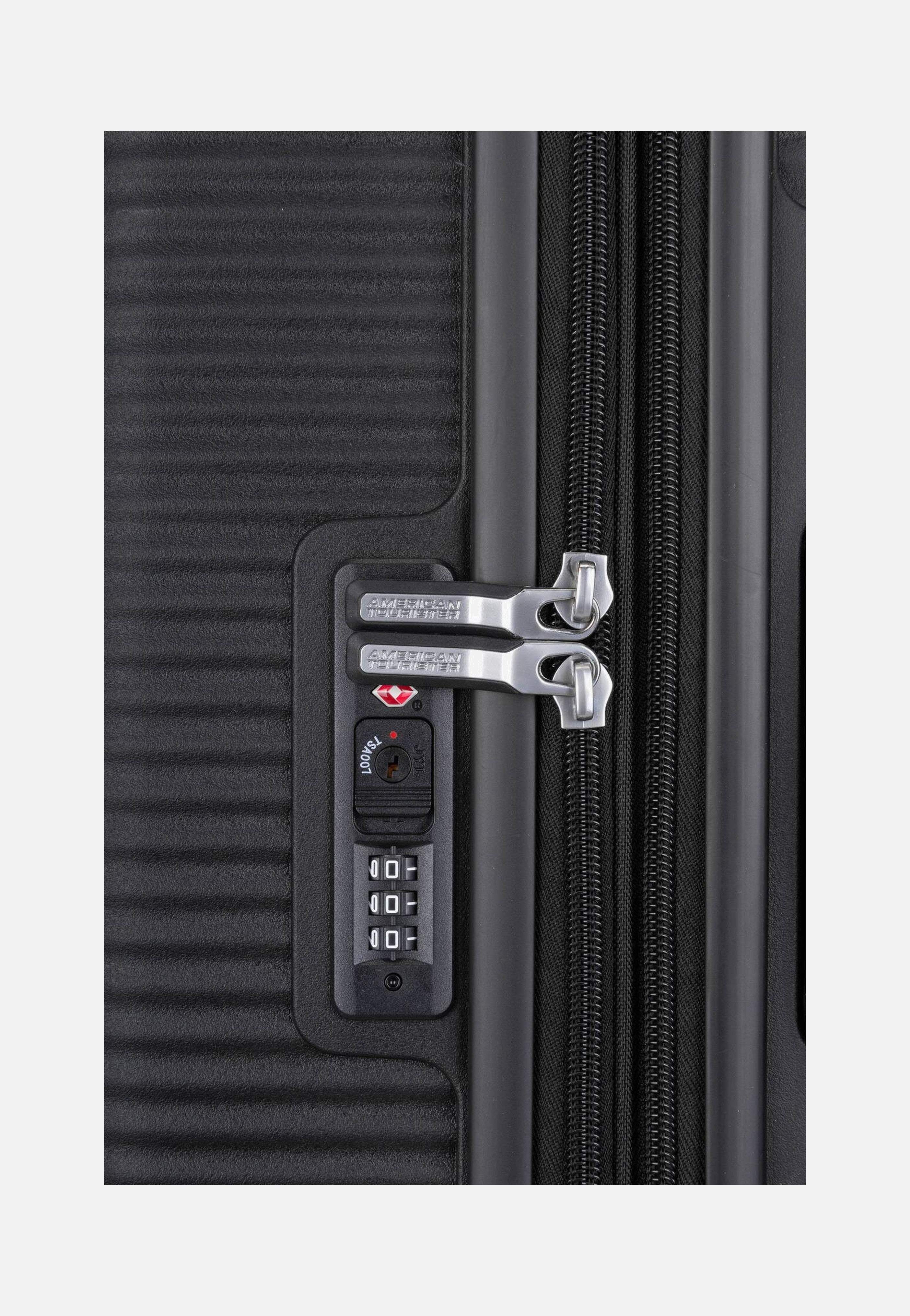 American Tourister SoundBox Spinner 77 EXP Bass Black Koffer