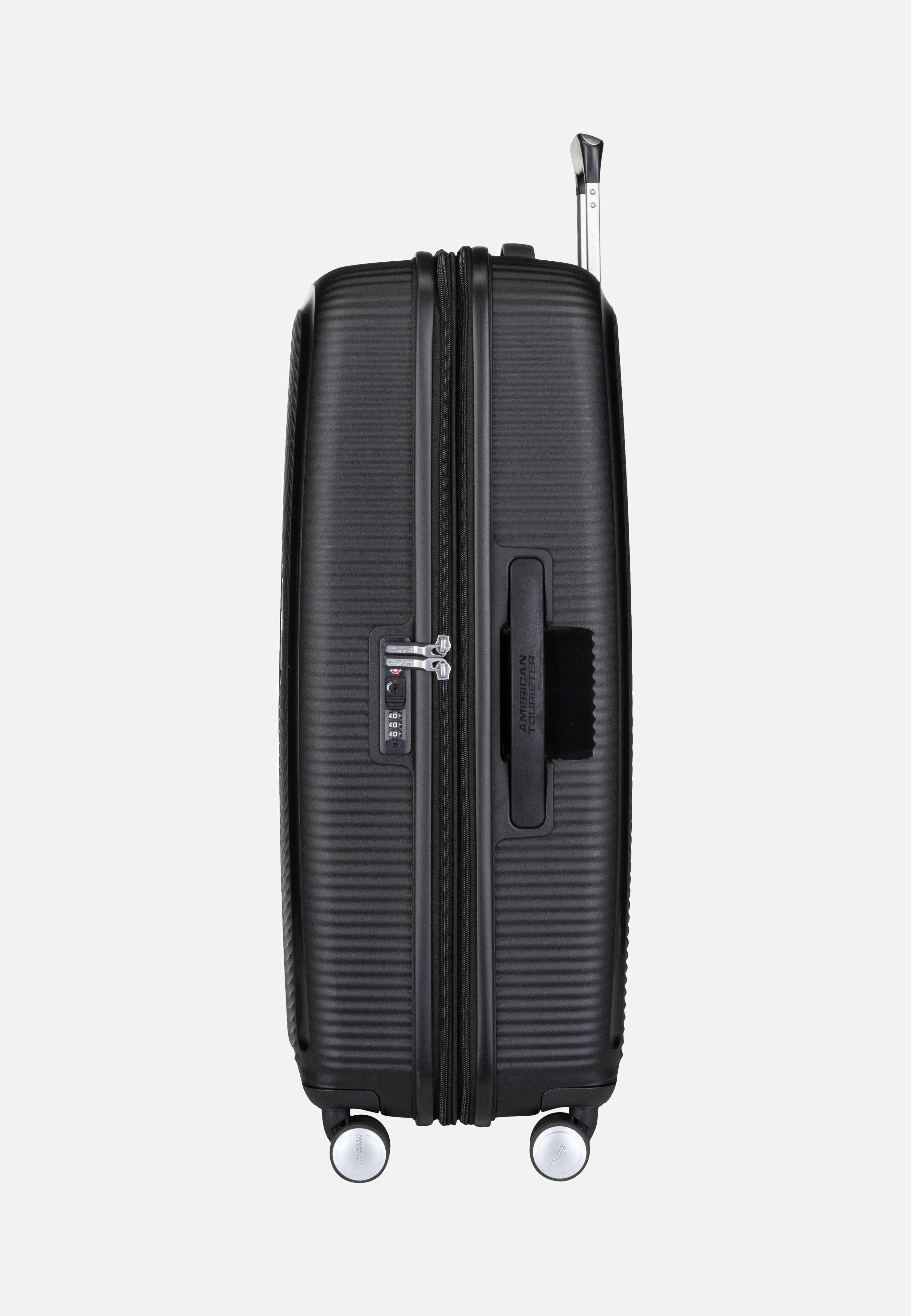 American Tourister SoundBox Spinner 77 EXP Bass Black Koffer