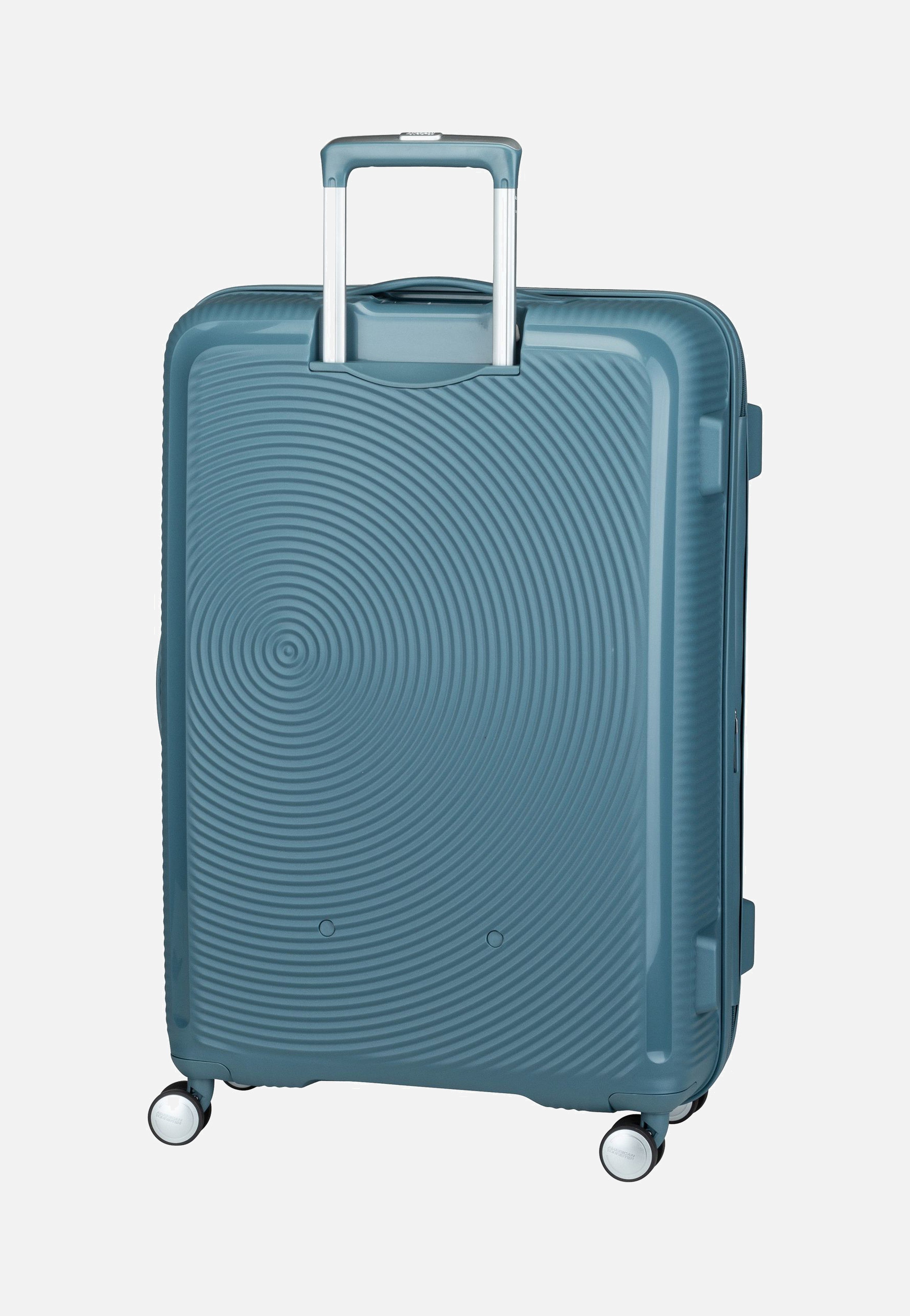 American Tourister SoundBox Spinner 77 EXP Stone Blue Koffer