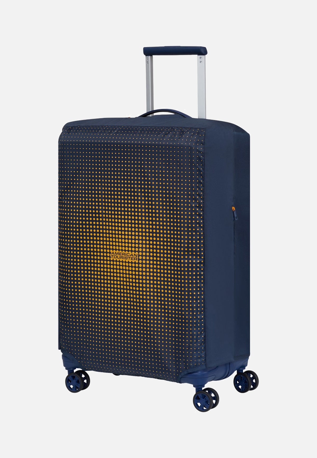 American Tourister Foldable M Navy/Orange Luggage Cover