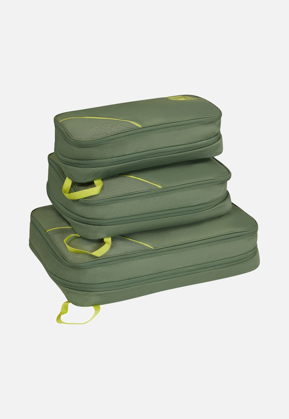 American Tourister Packing Cubes S/M/L Olive/Lime Packing Cubes