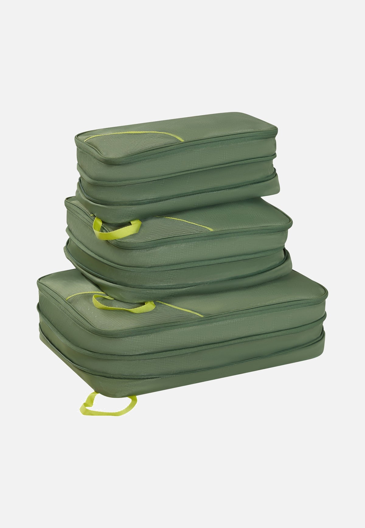 American Tourister Packing Cubes S/M/L Olive/Lime Packing Cubes