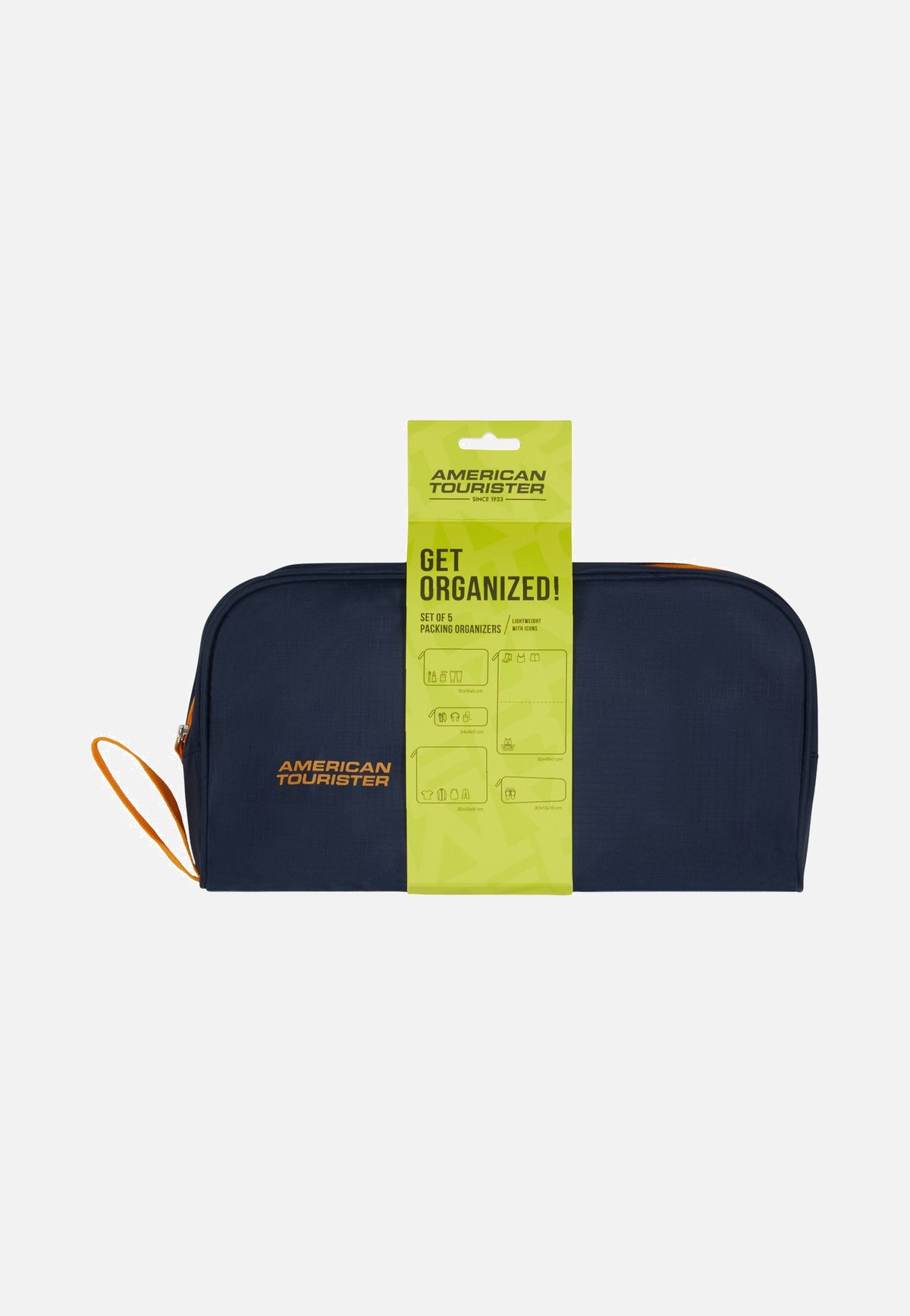 American Tourister Packing Organizers 5Pcs Navy/Orange Packing Organizers