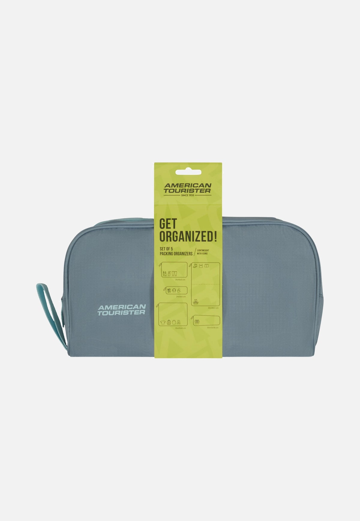 American Tourister Packing Organizers 5Pcs Stone Blue/Blue Packing Organizers