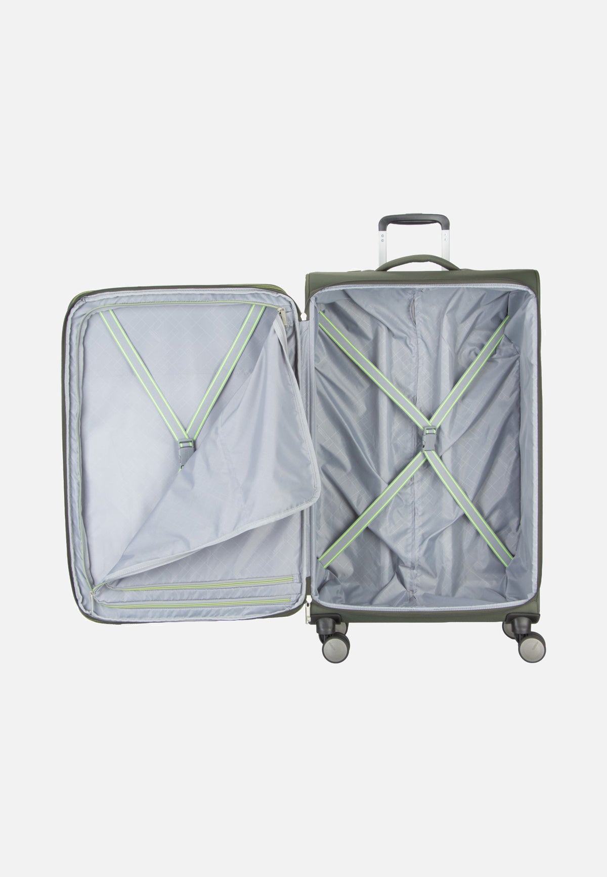 American Tourister Wanderlite Spinner L Exp Dark Khaki Koffer