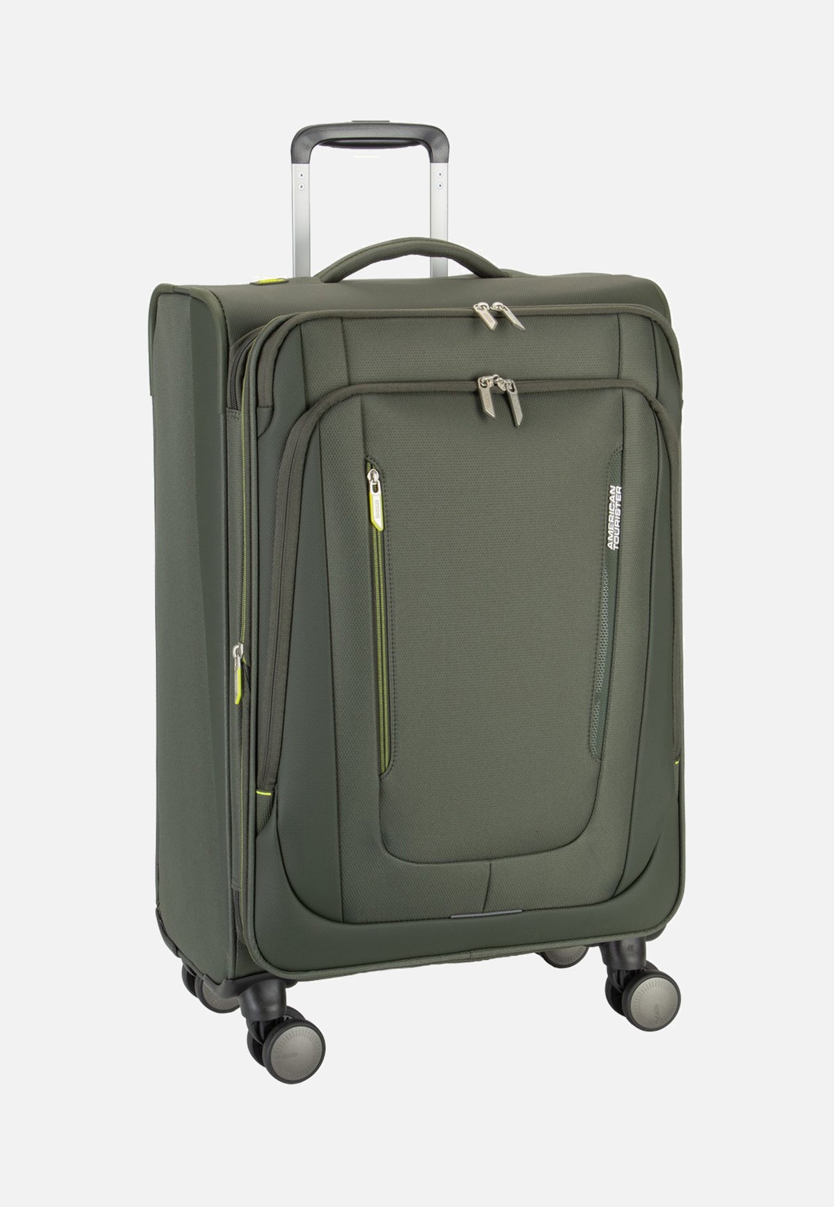 American Tourister Wanderlite Spinner M Exp Dark Khaki Koffer