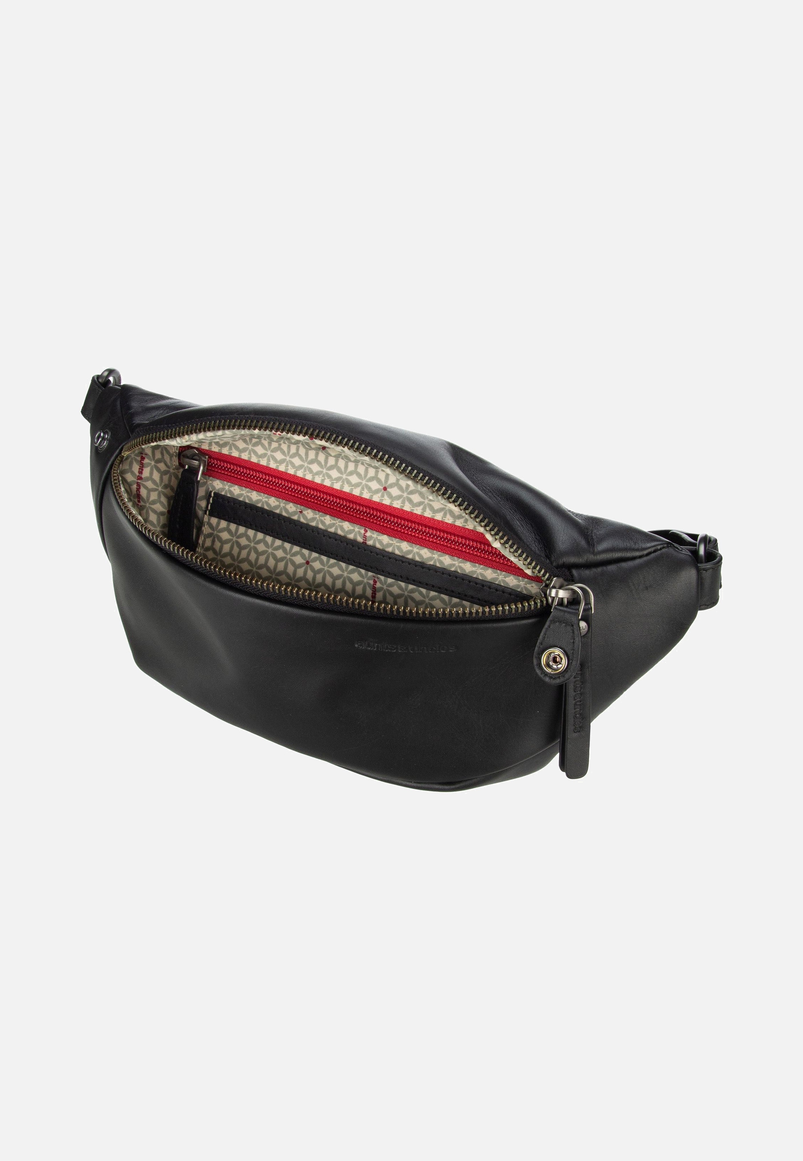 aunts & uncles Bilberry Jet Black Bauchtasche