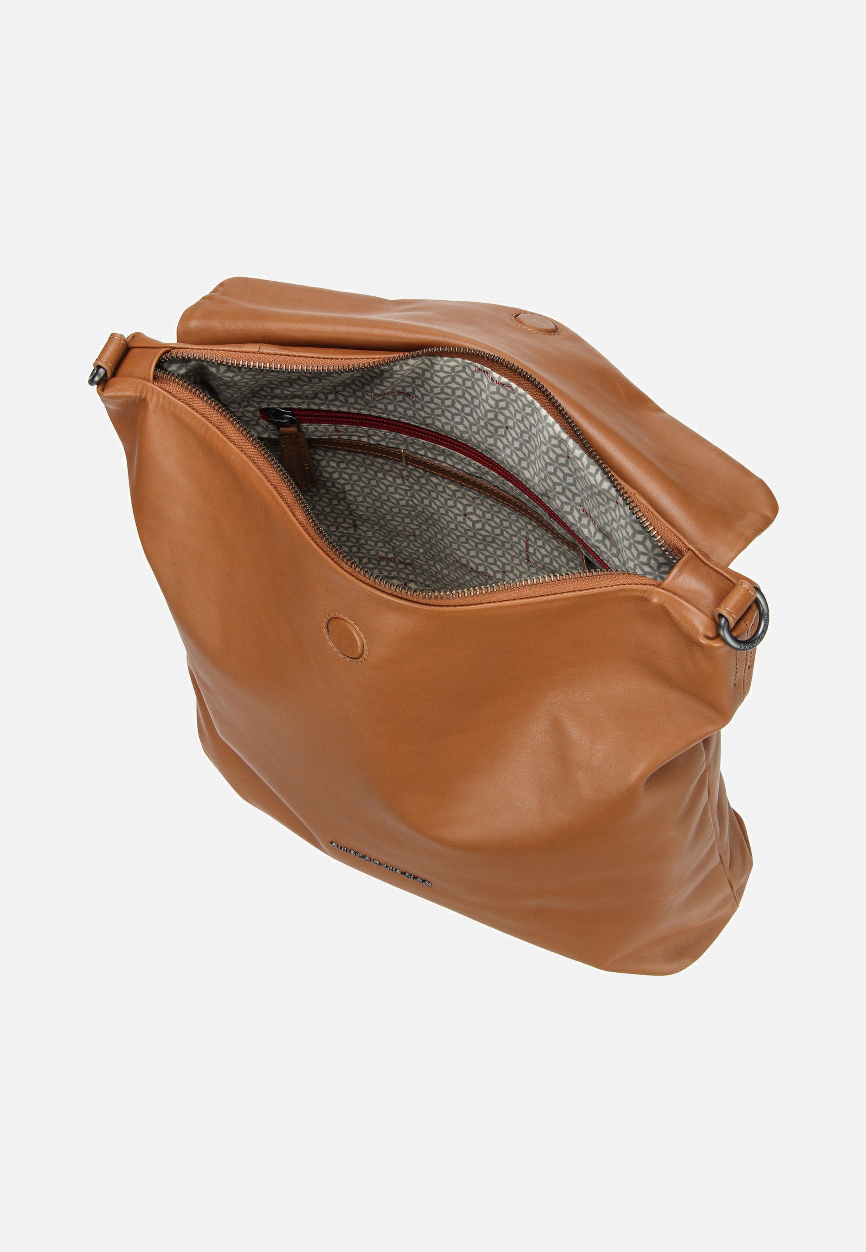 aunts & uncles Lotus Cognac Hobo Bag