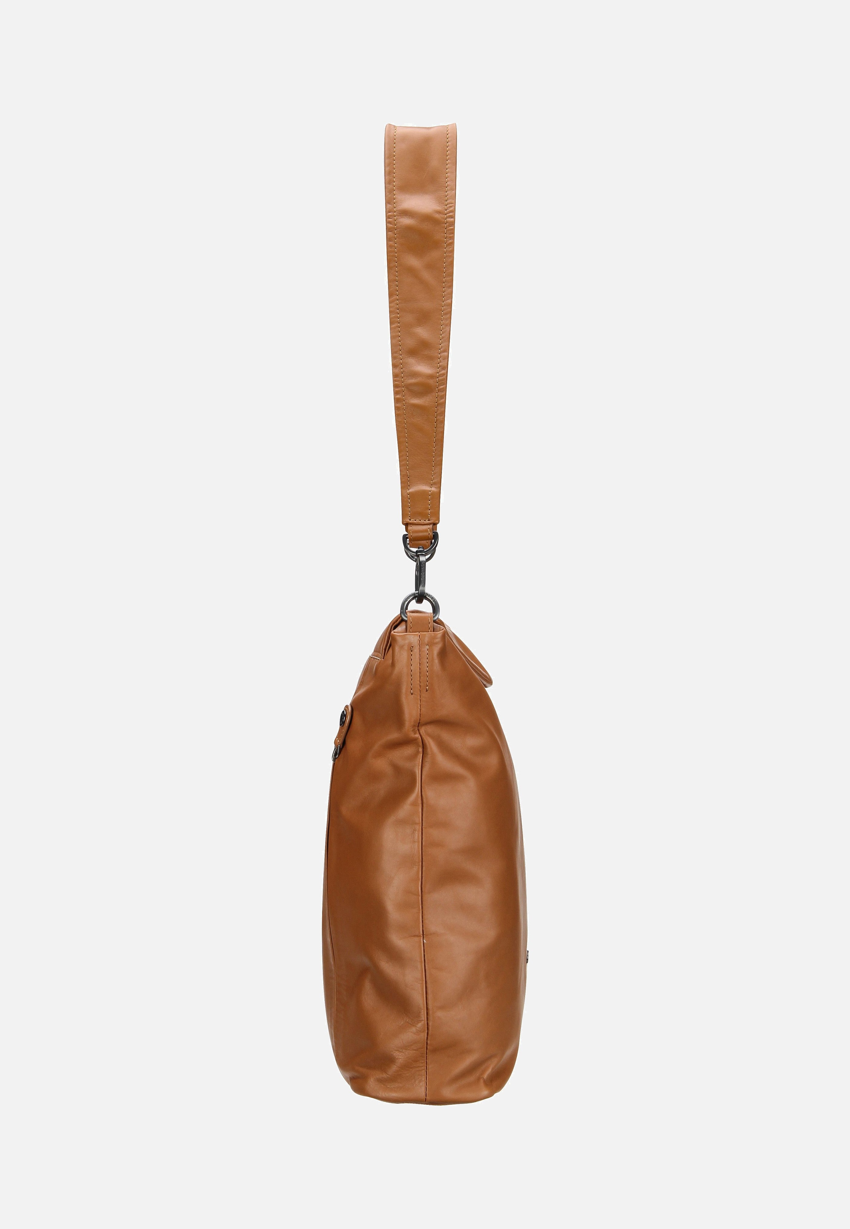 aunts & uncles Lotus Cognac Hobo Bag