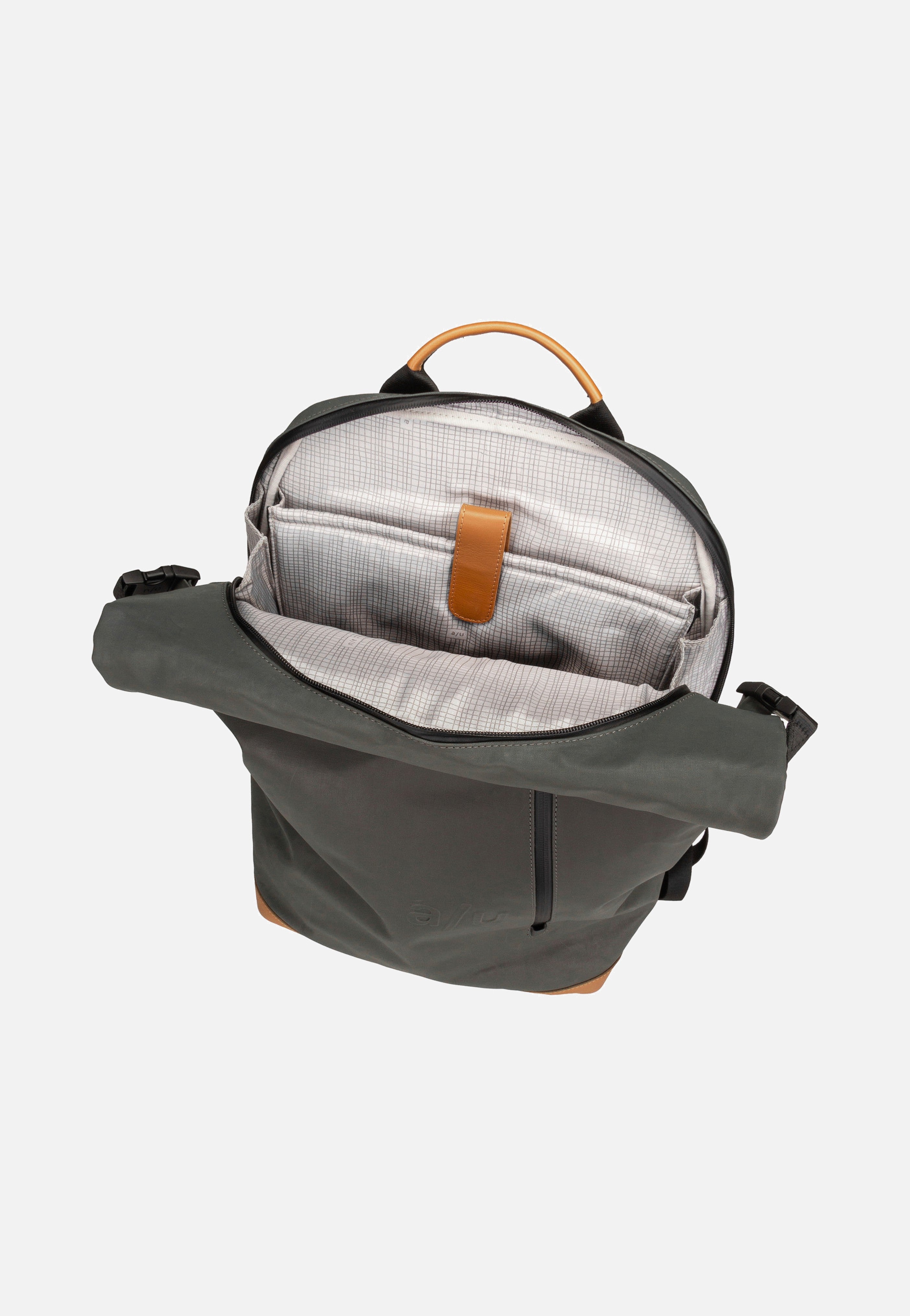 aunts & uncles Matsuyama Gravity Grey Rolltop Rucksack