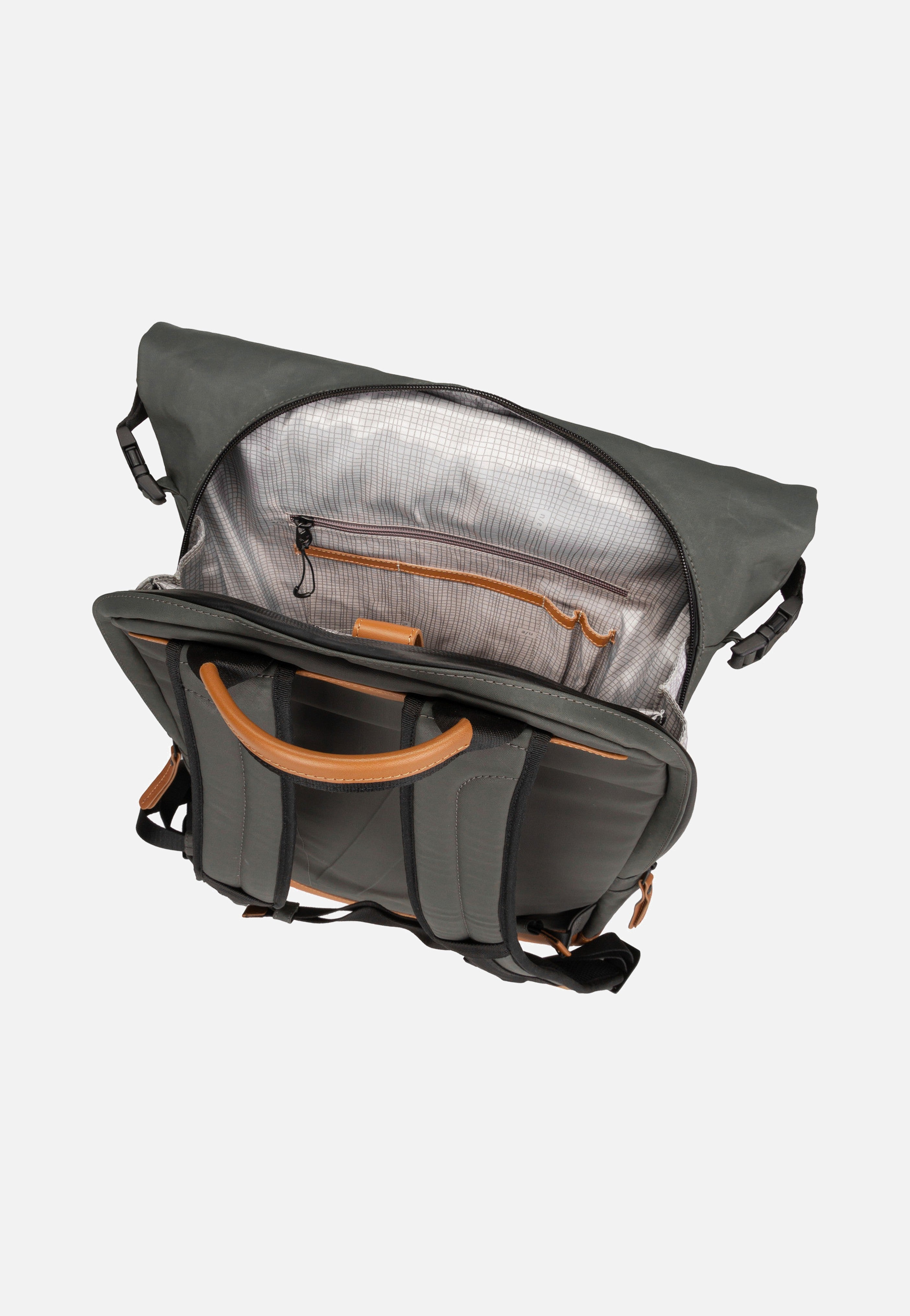 aunts & uncles Matsuyama Gravity Grey Rolltop Rucksack