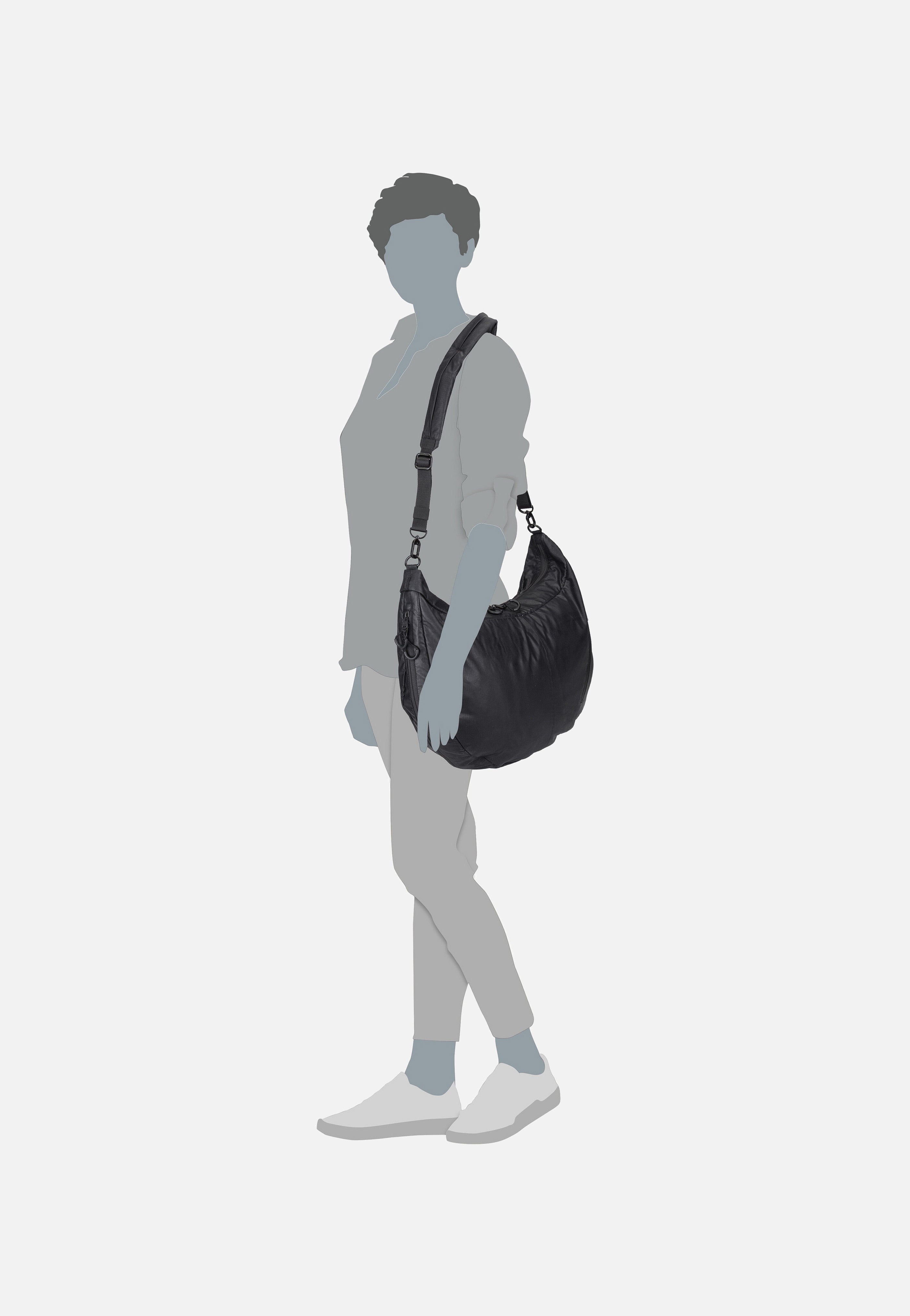 aunts & uncles Miyagawa Black Hobo Bag