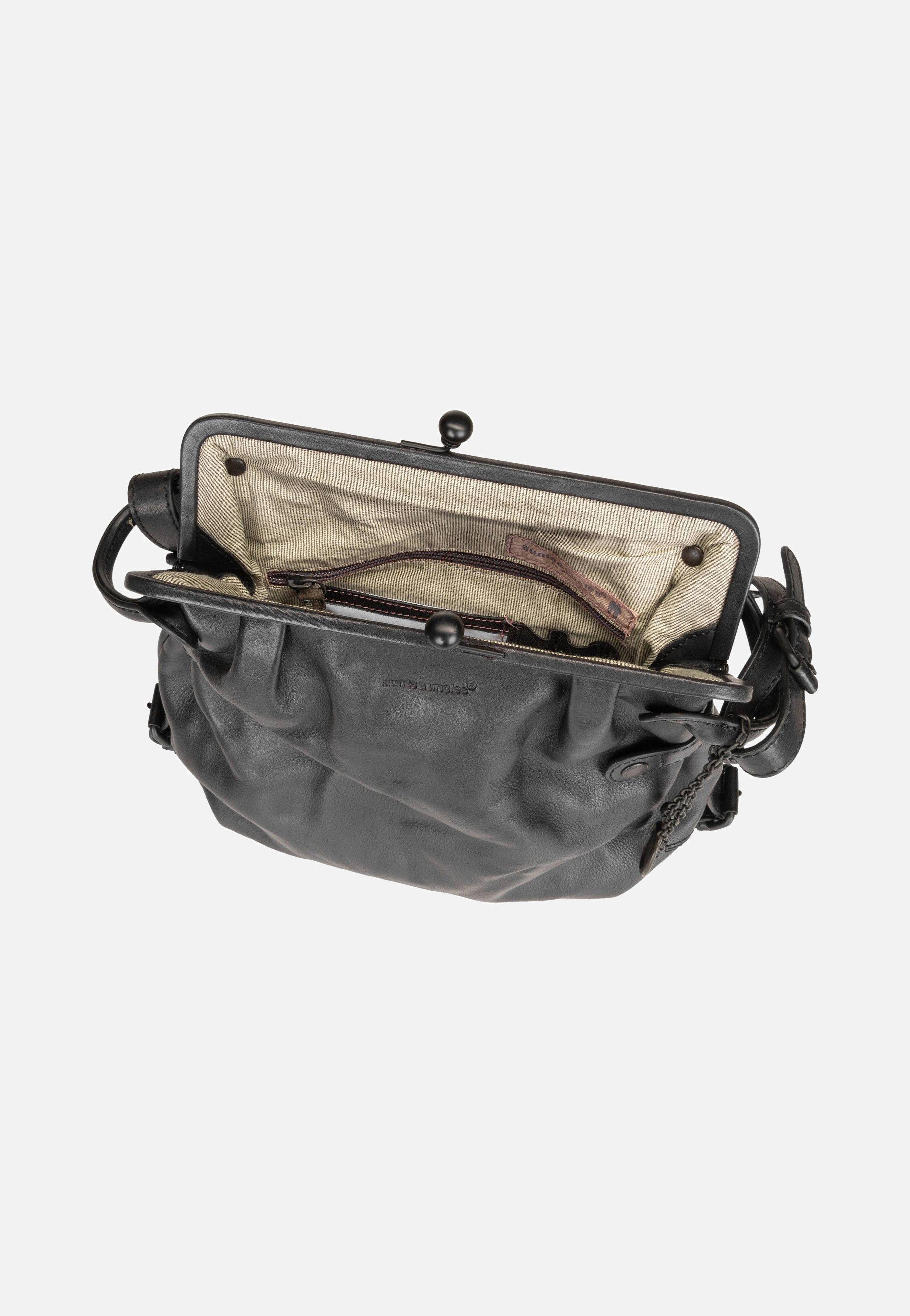 aunts & uncles Mrs. Tea Cake Black Smoke Hobo Bag