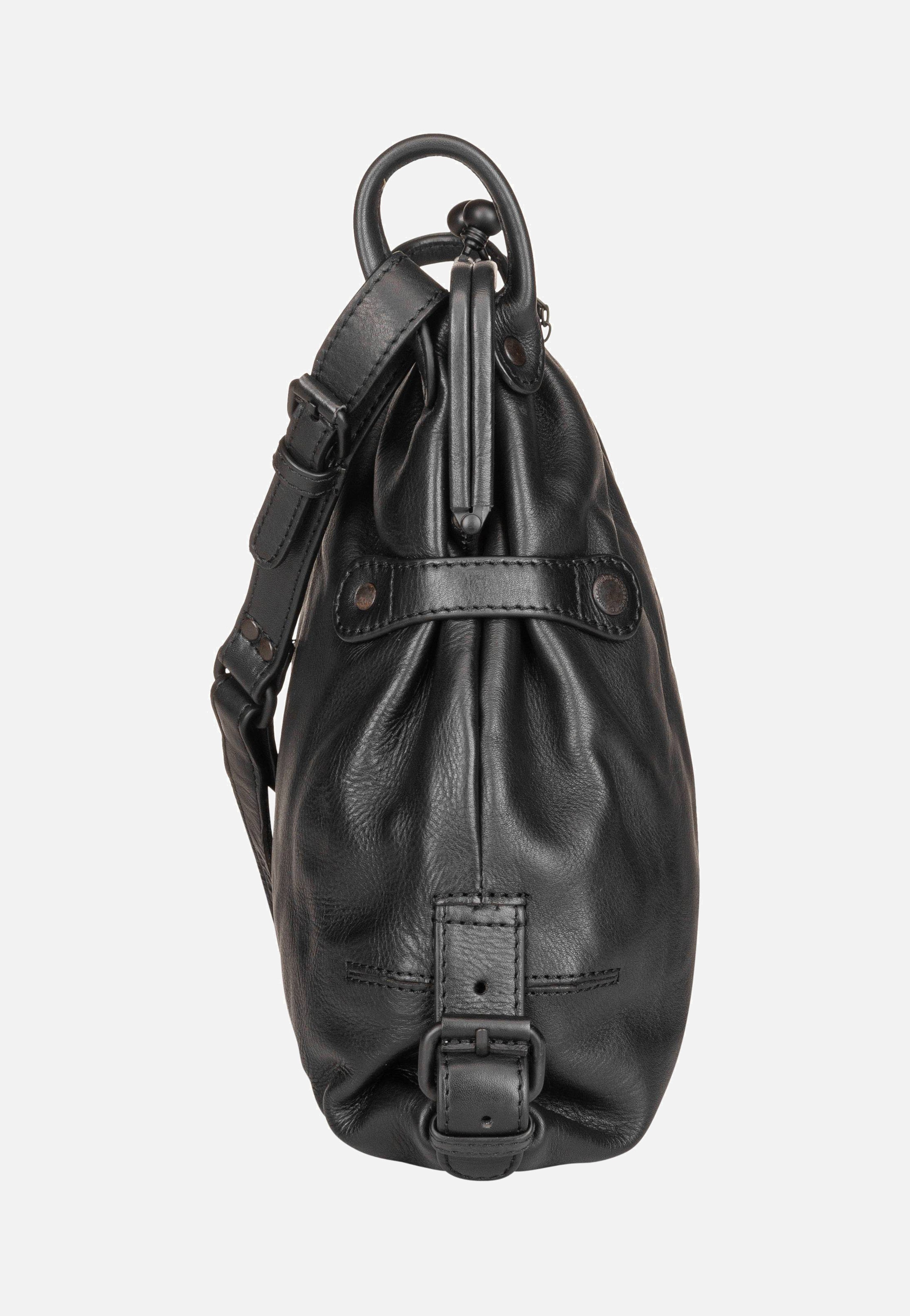 aunts & uncles Mrs. Tea Cake Black Smoke Hobo Bag
