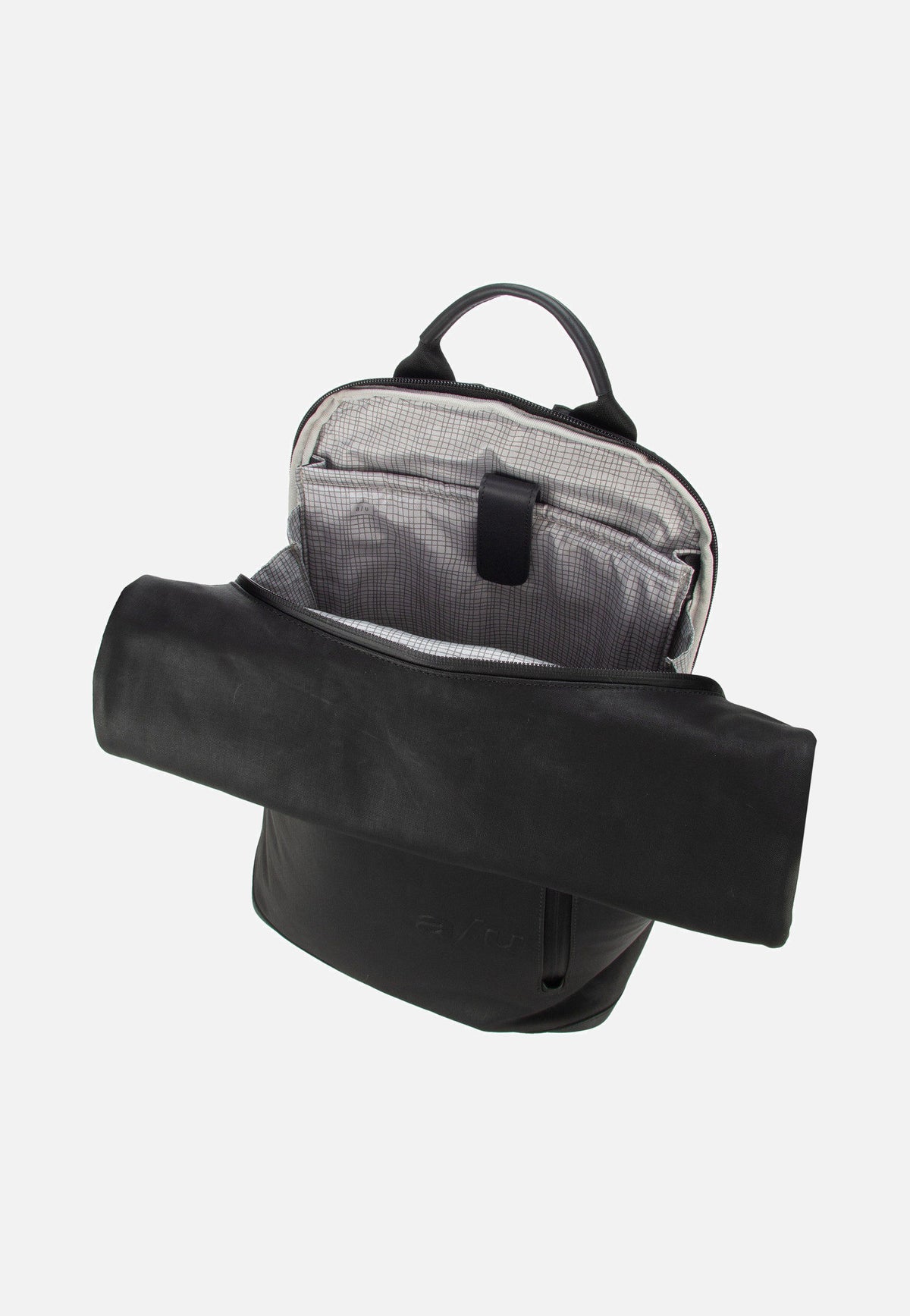 aunts & uncles Tokio Black Rolltop Rucksack