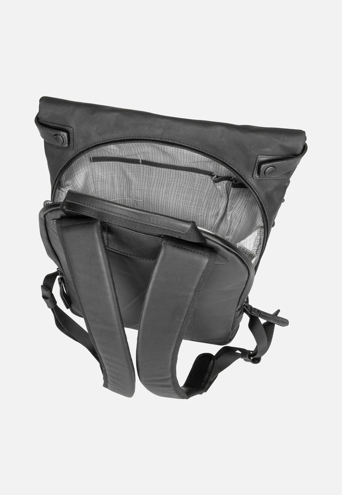 aunts & uncles Yokohama Black Rolltop Rucksack