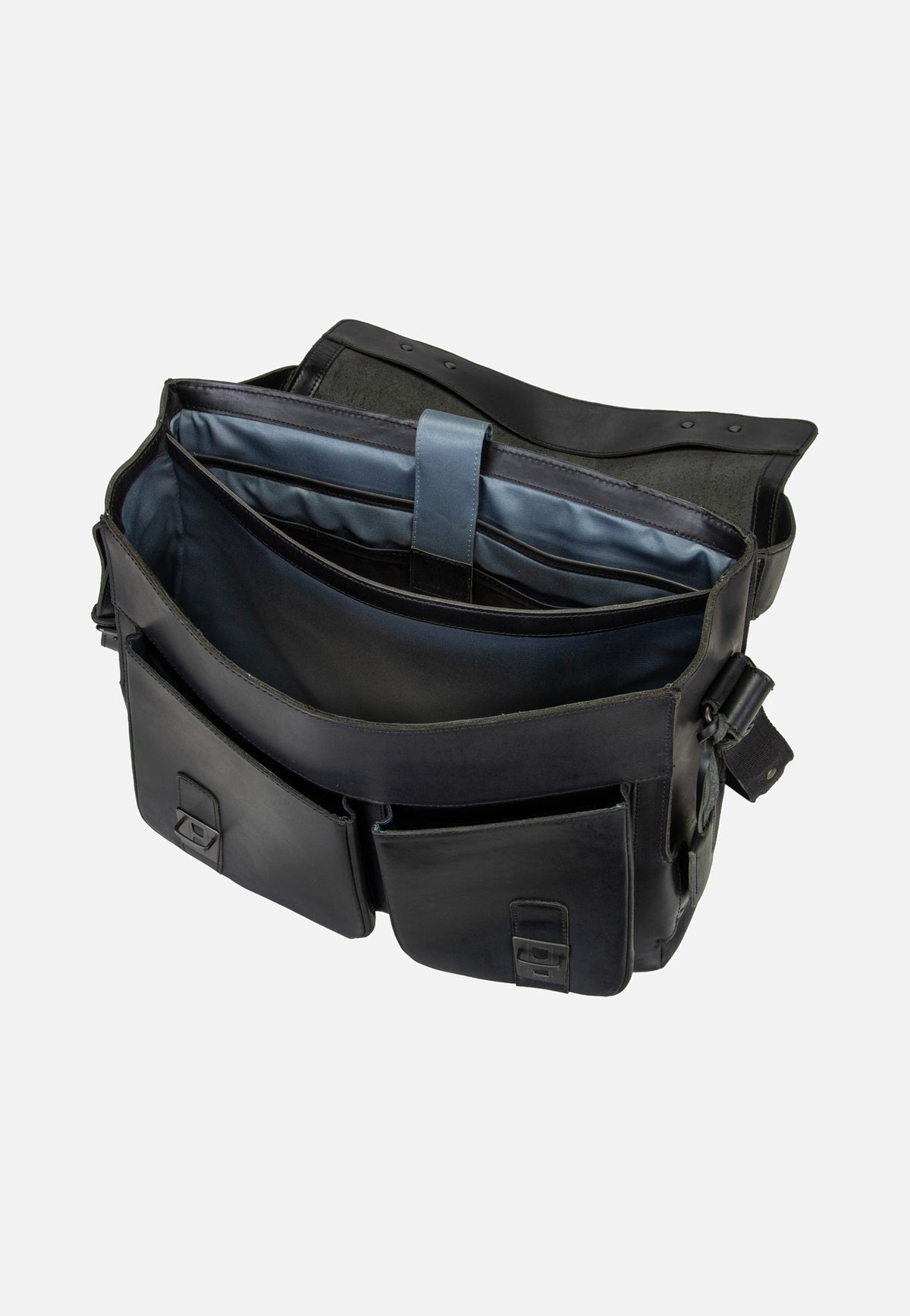 aunts & uncles Finn Black Messenger Bag