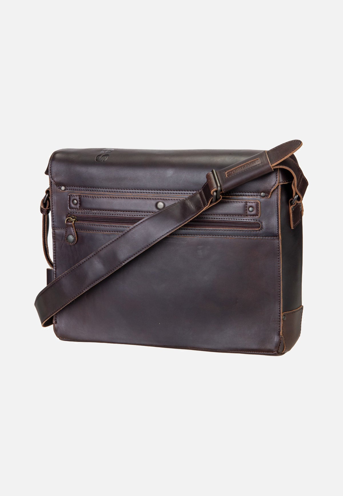aunts & uncles Medium Judd Dark Brown Messenger Bag