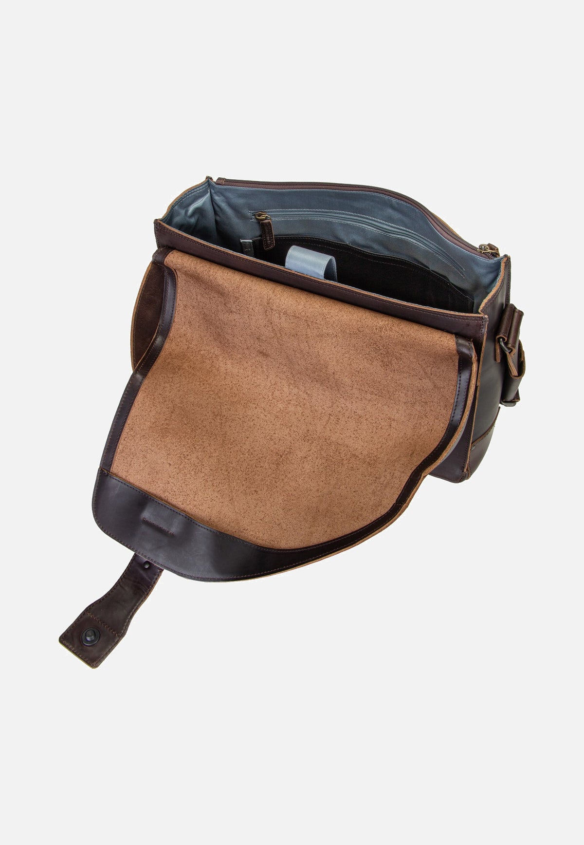aunts & uncles Medium Judd Dark Brown Messenger Bag
