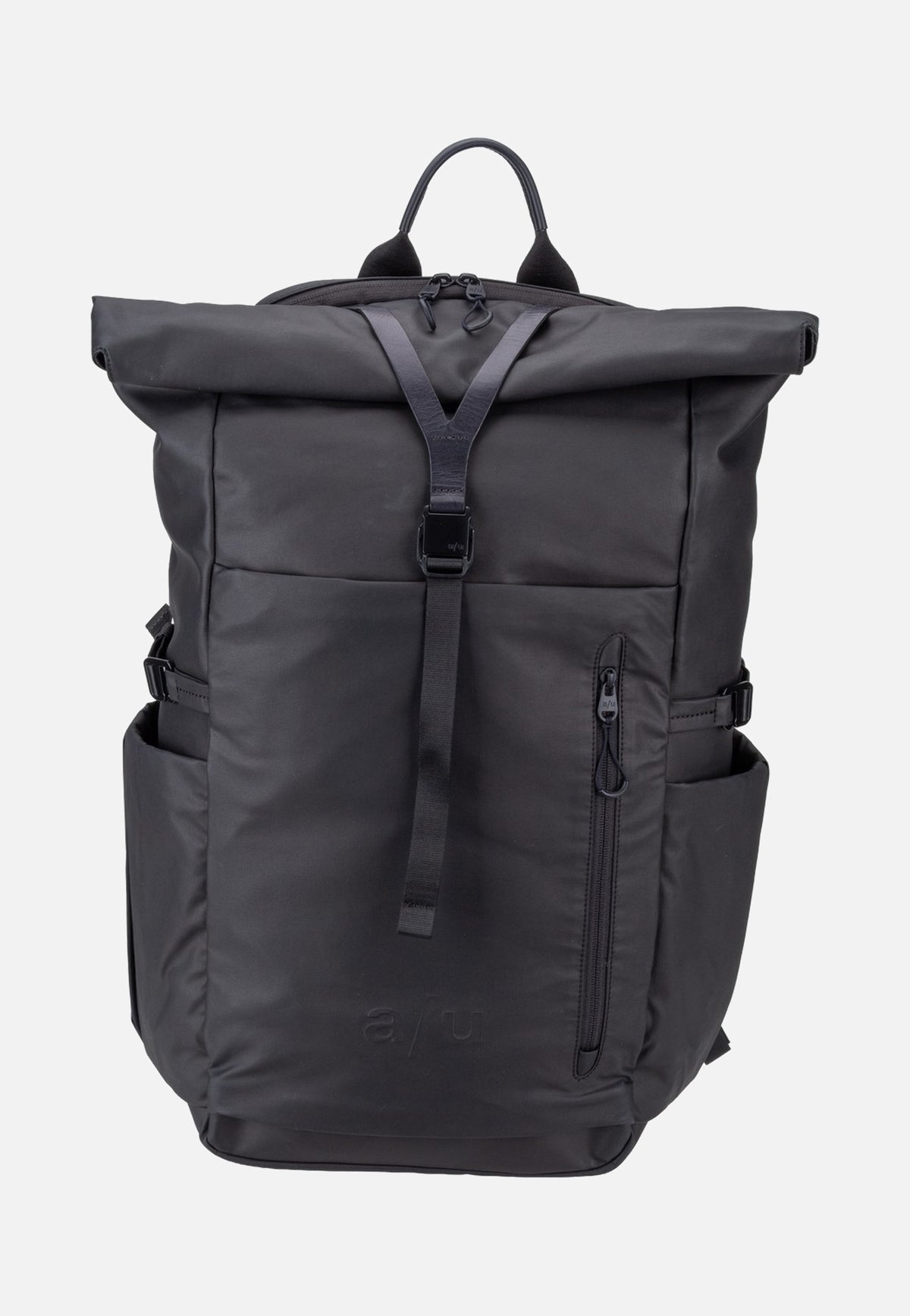 aunts & uncles Yunoko RE Black Rolltop Rucksack