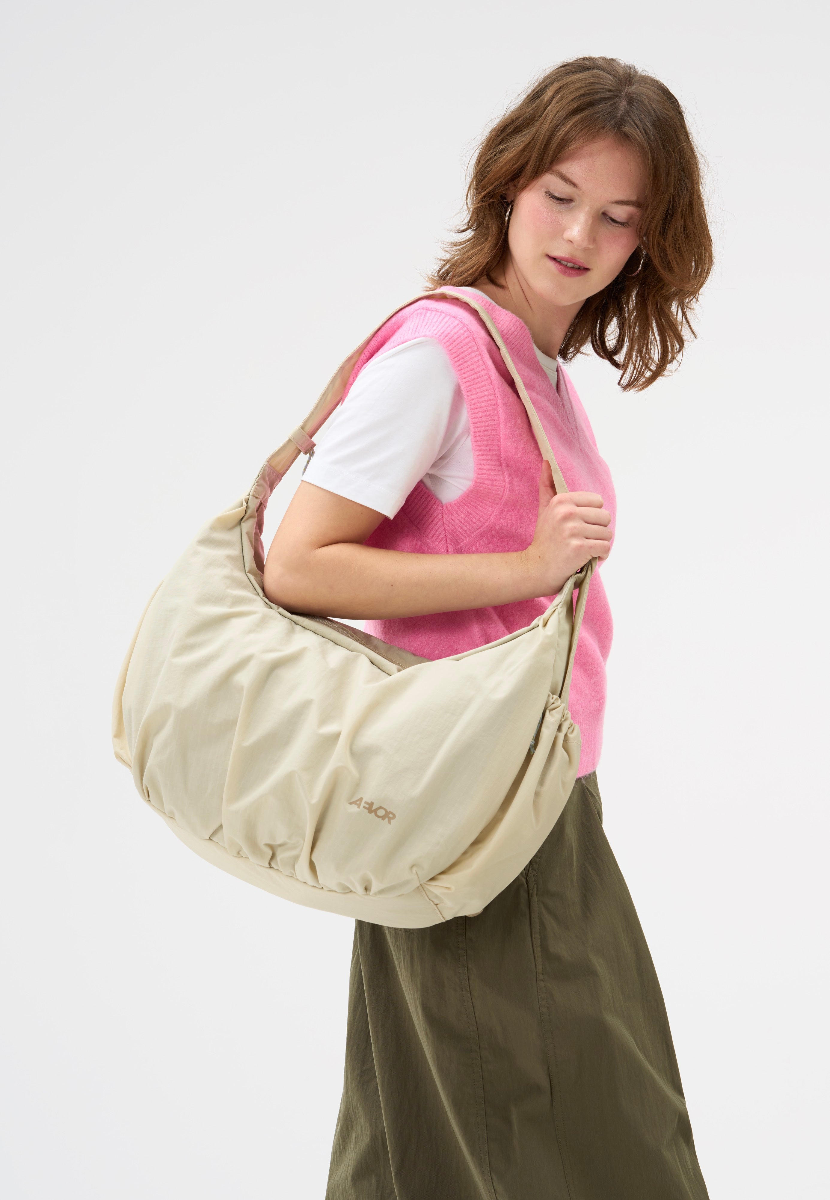 AEVOR Slouchy Bag Off-White Sling Bag
