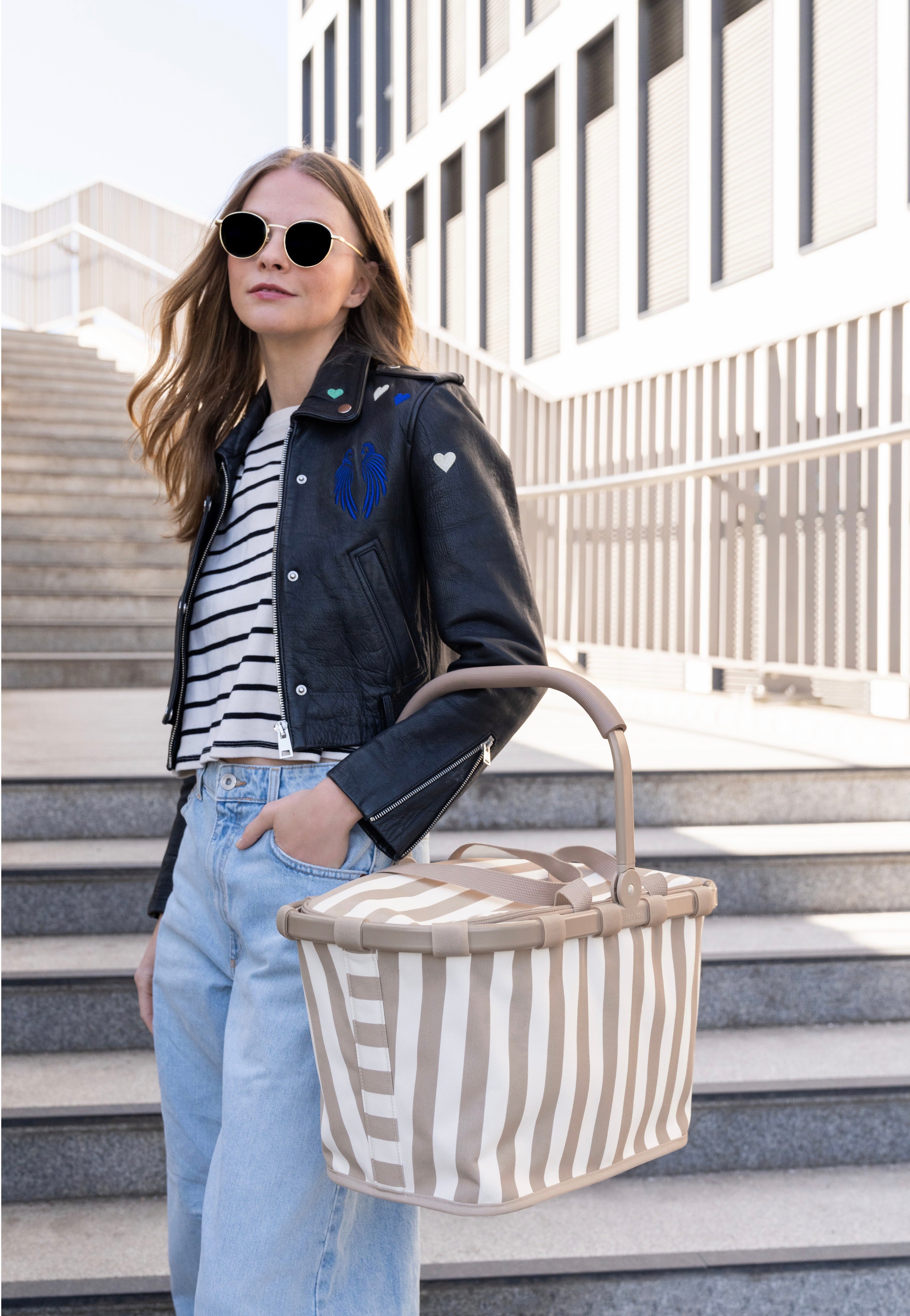 reisenthel Carrybag Summerstripes Coffee Einkaufskorb