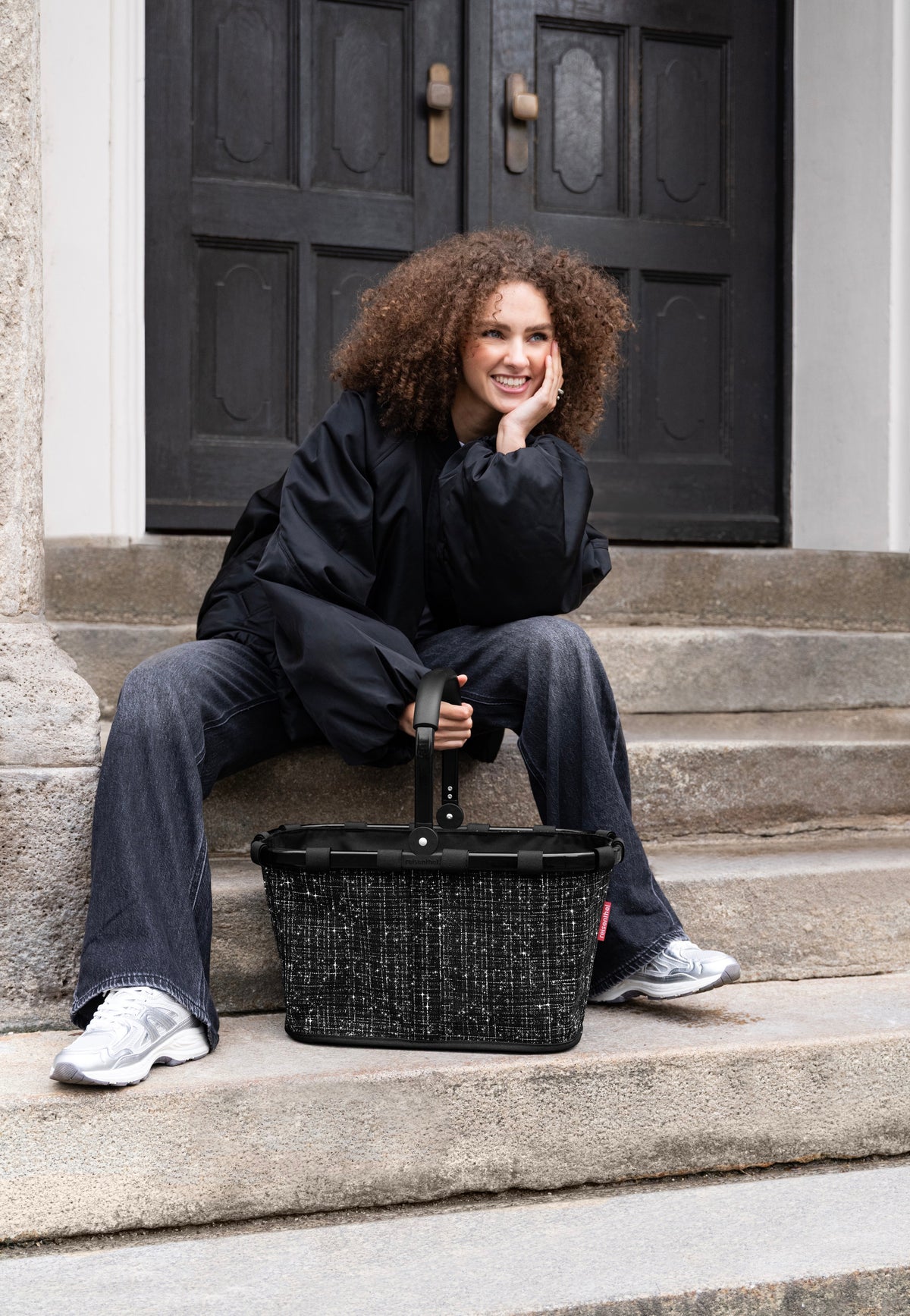 reisenthel Carrybag Bouclé Black Einkaufskorb